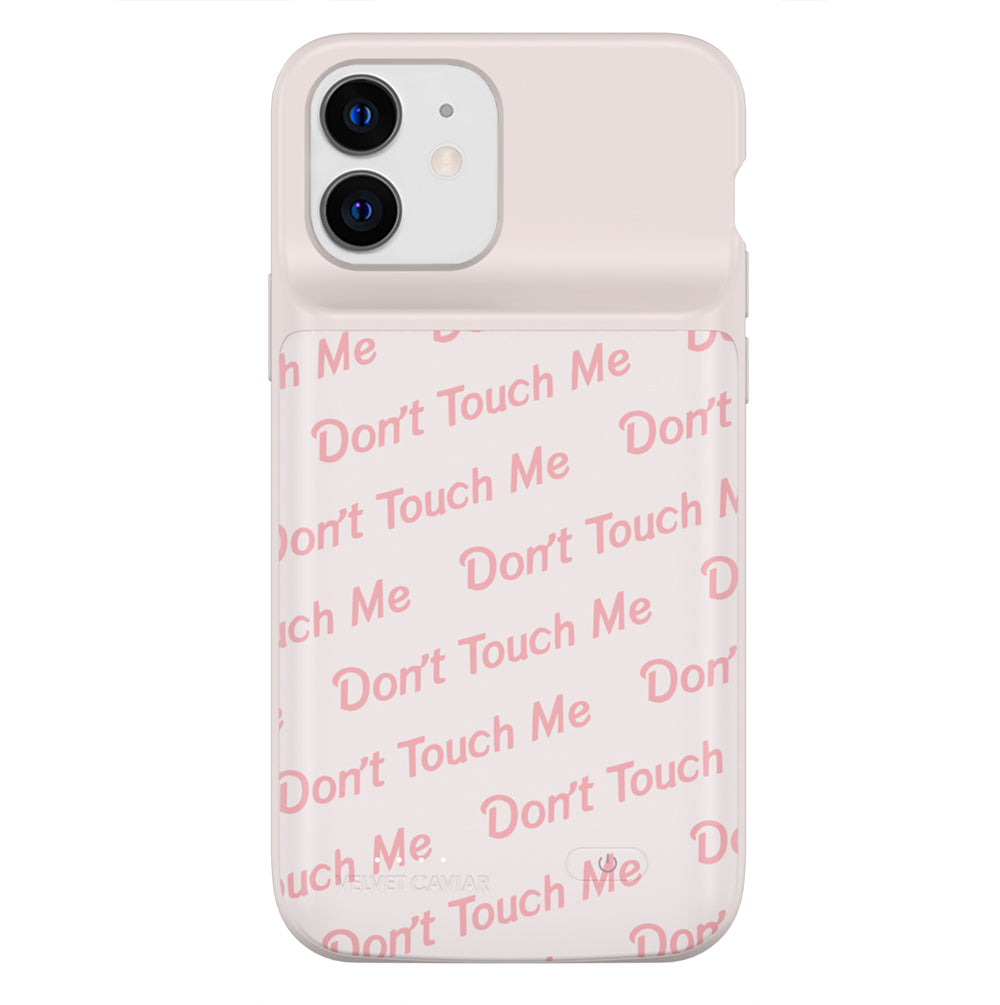 Don't Touch Me iPhone Charging Case