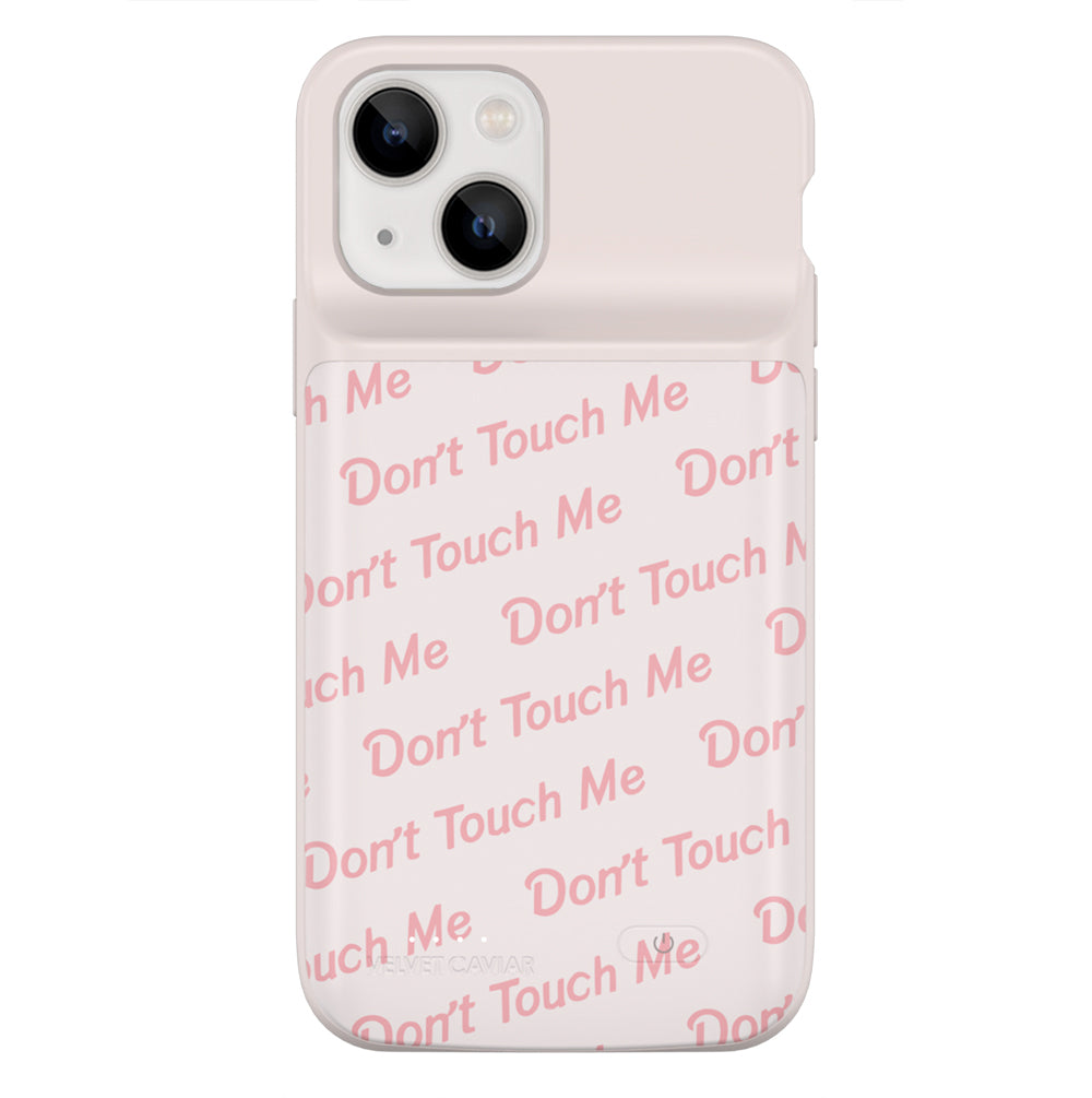 Don't Touch Me iPhone Charging Case