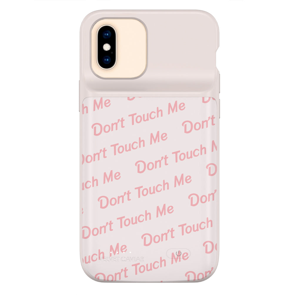 Don't Touch Me iPhone Charging Case