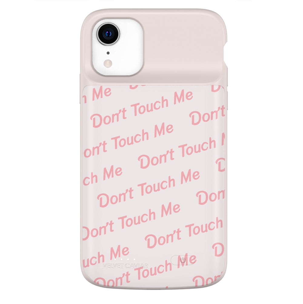 Don't Touch Me iPhone Charging Case