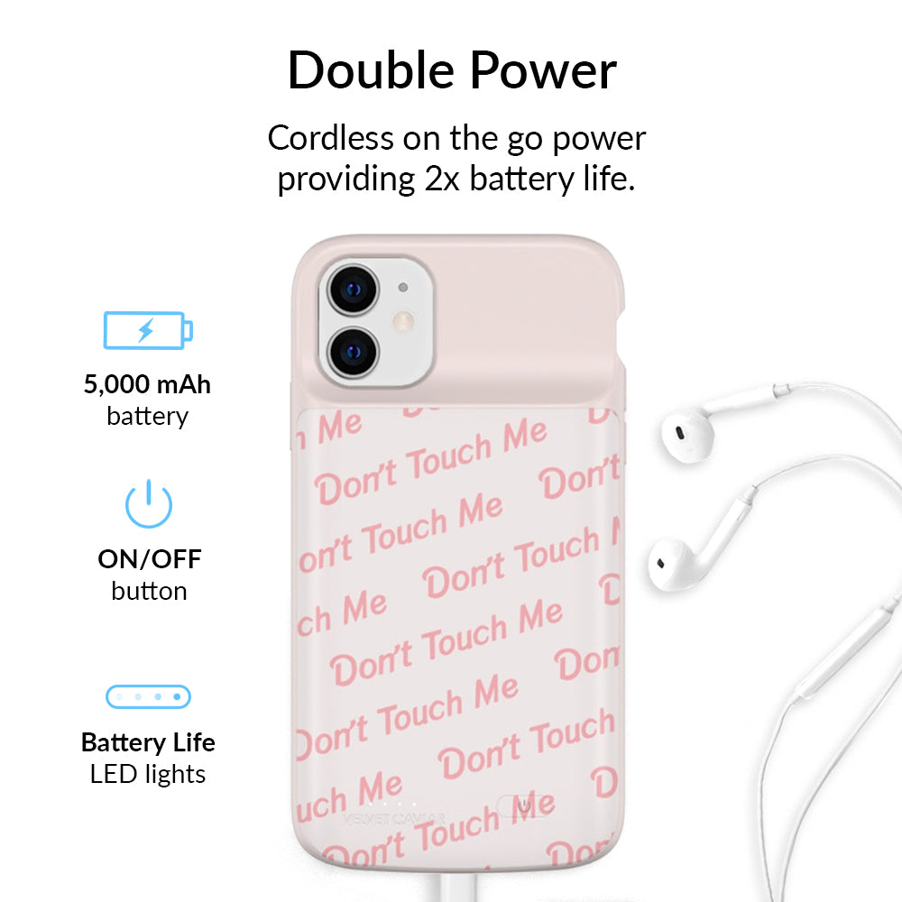 Don't Touch Me iPhone Charging Case
