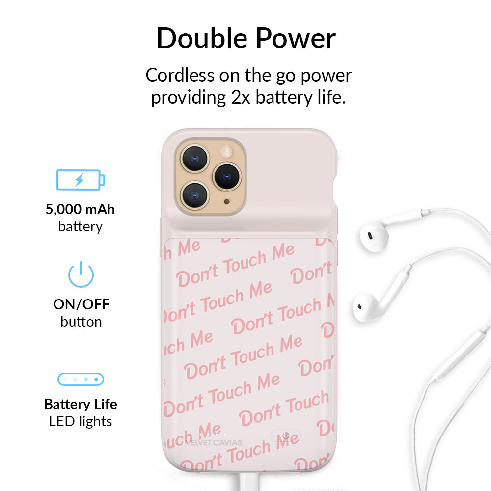 Don't Touch Me iPhone Charging Case