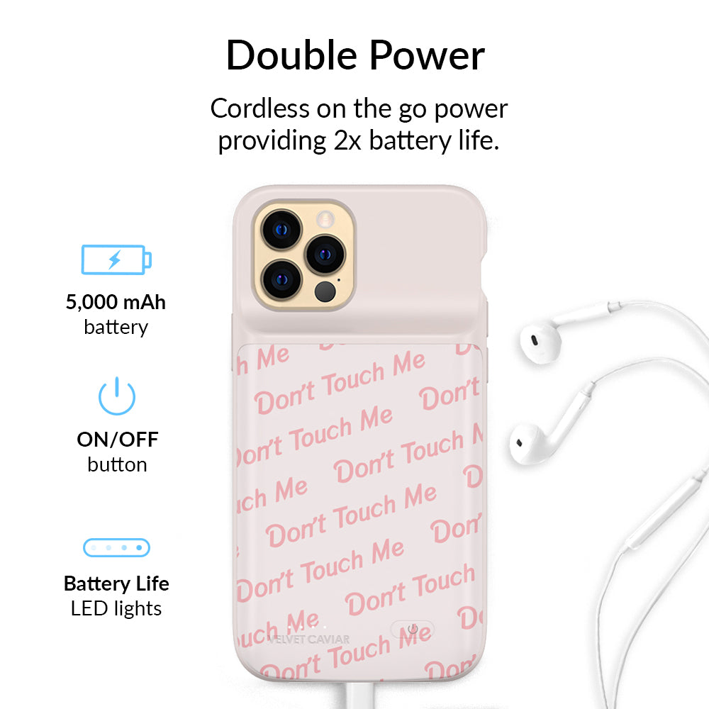 Don't Touch Me iPhone Charging Case