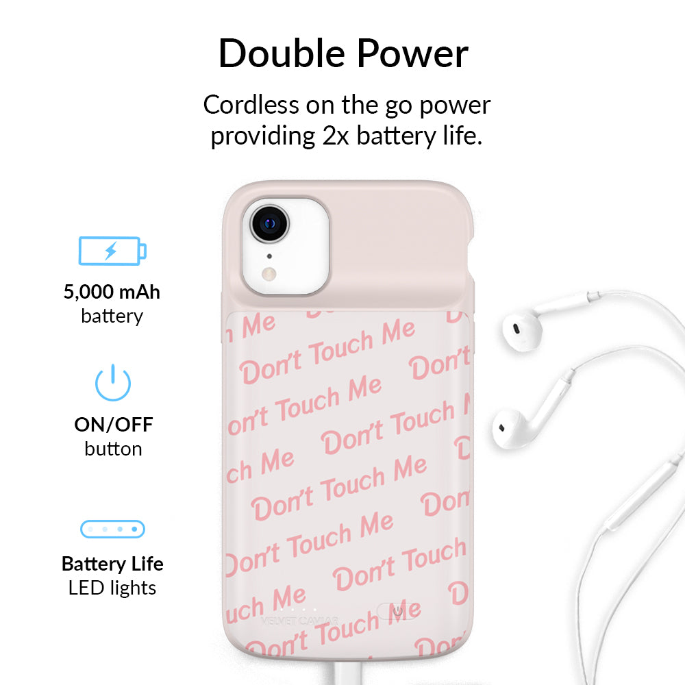 Don't Touch Me iPhone Charging Case