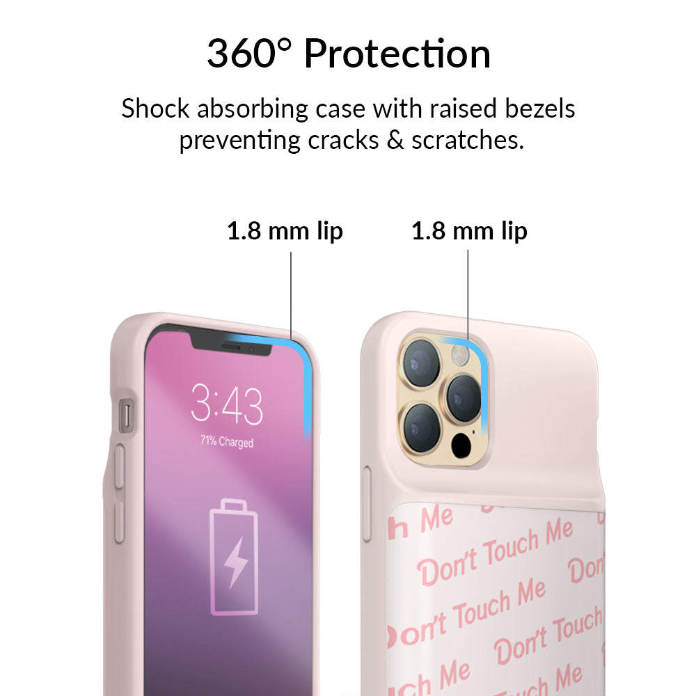 Don't Touch Me iPhone Charging Case