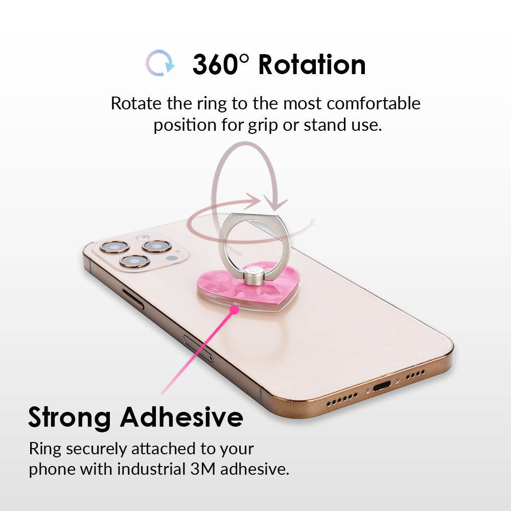 Hot Pink Leopard Phone Ring