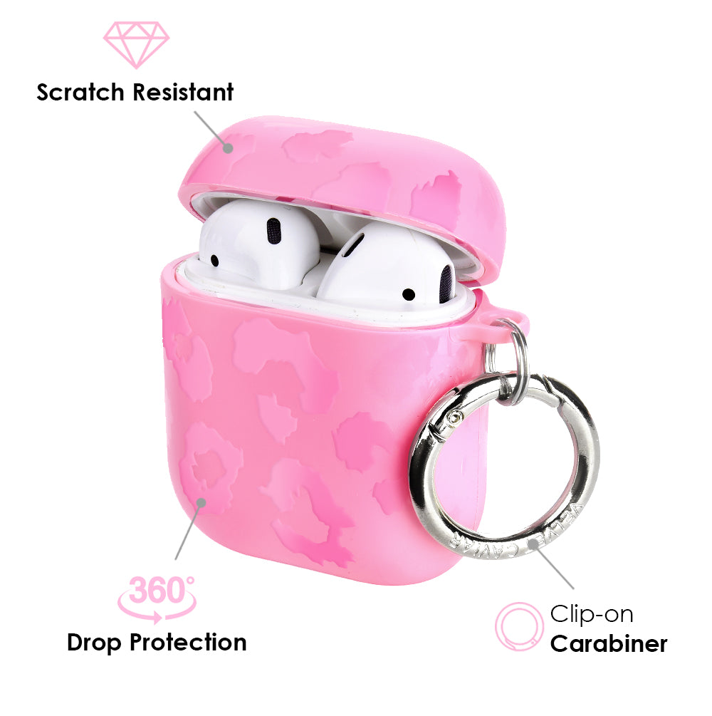 Hot Pink Leopard AirPod Case