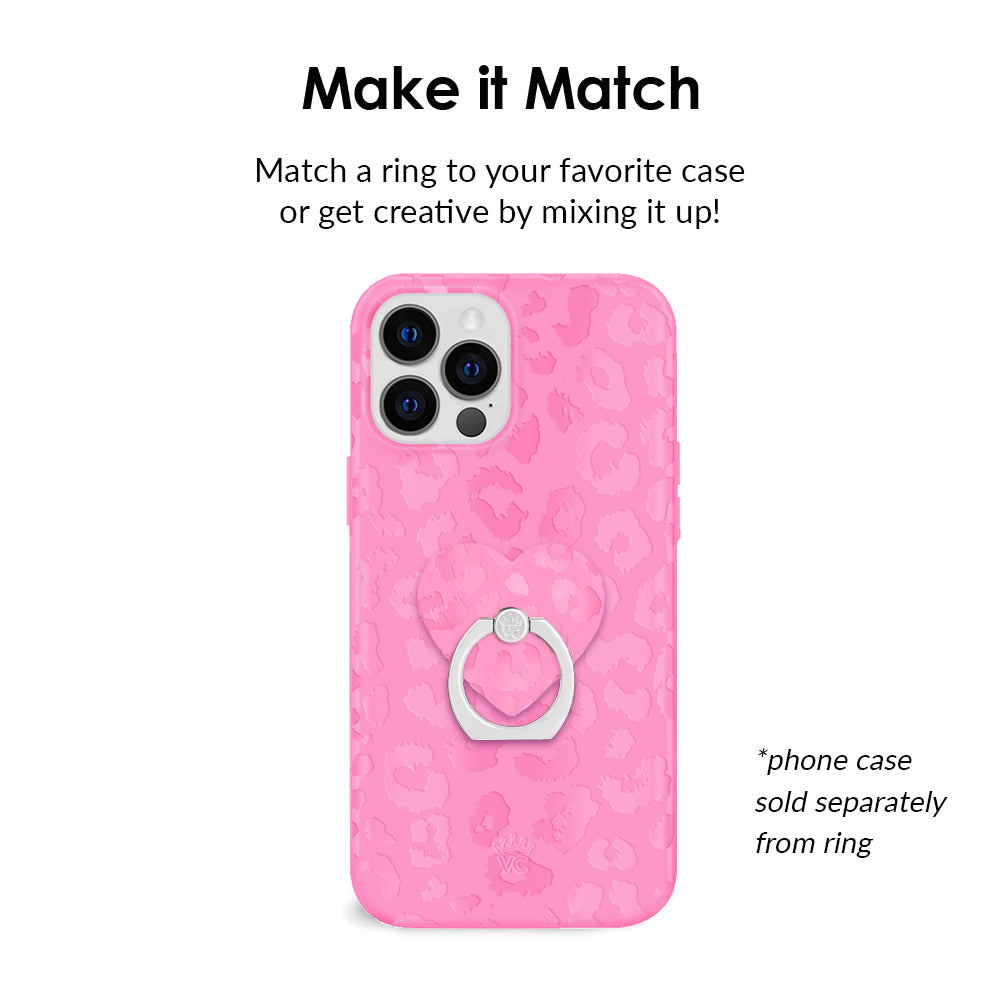 Hot Pink Leopard Phone Ring