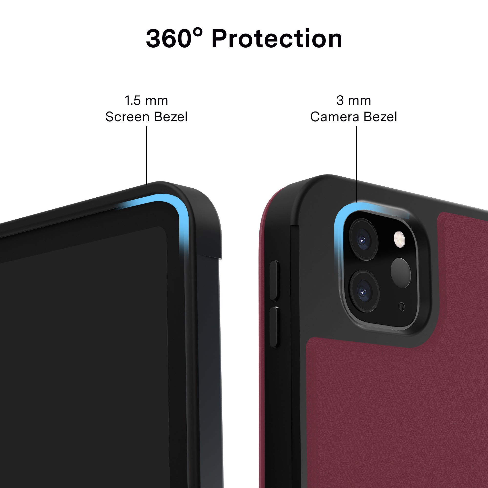 Burgundy 1990 iPad Case