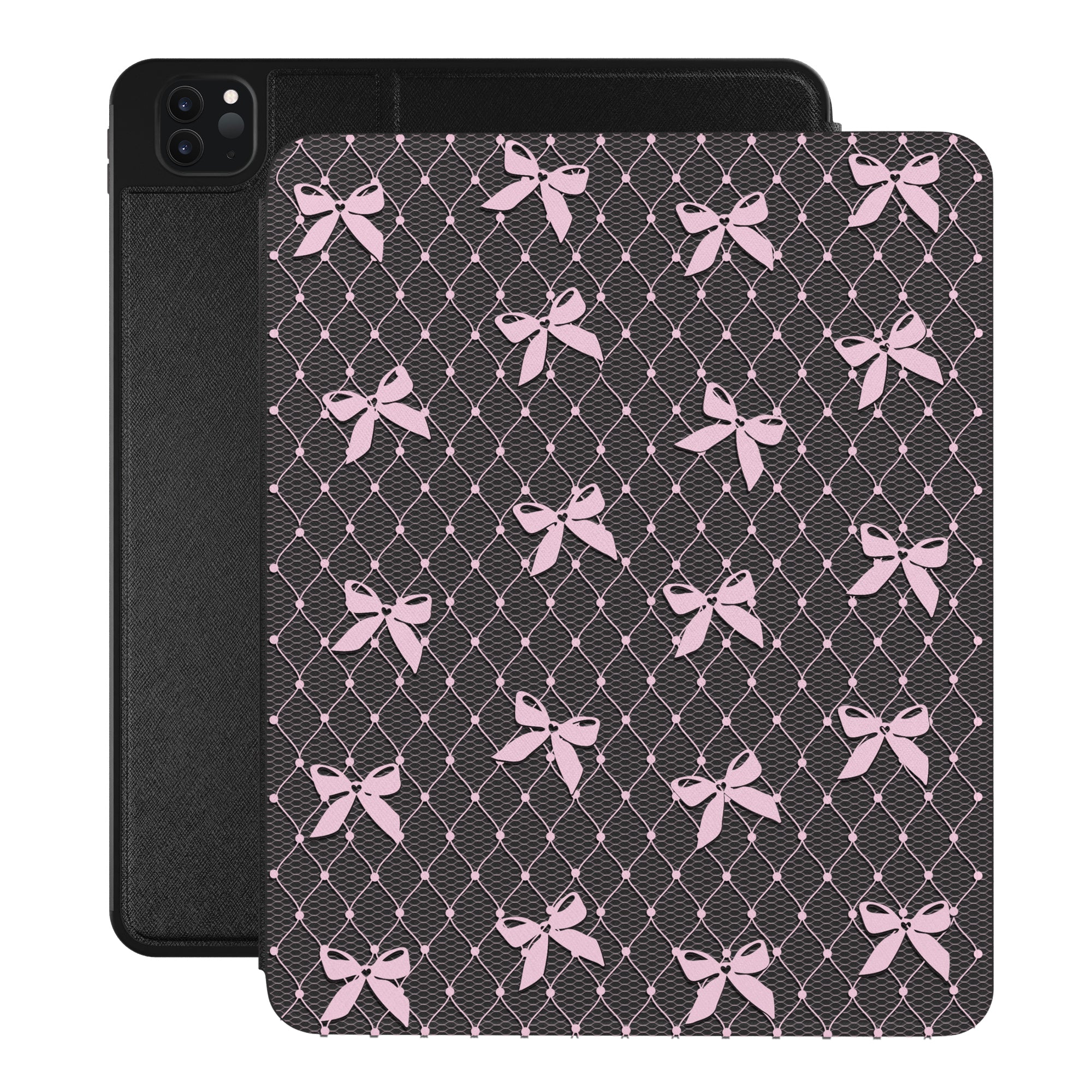 Lacy Pink Bows iPad Case