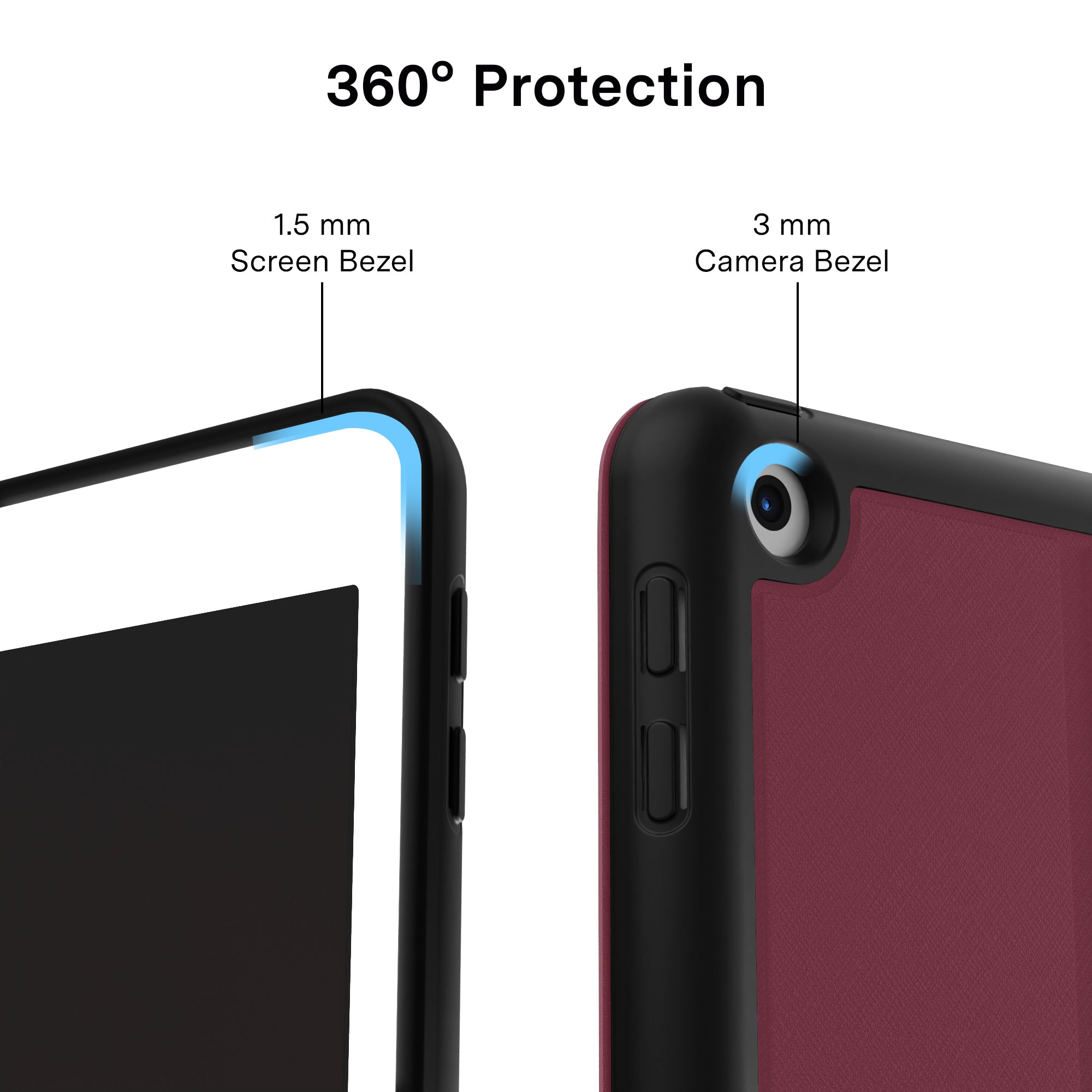 Burgundy 1990 iPad Case