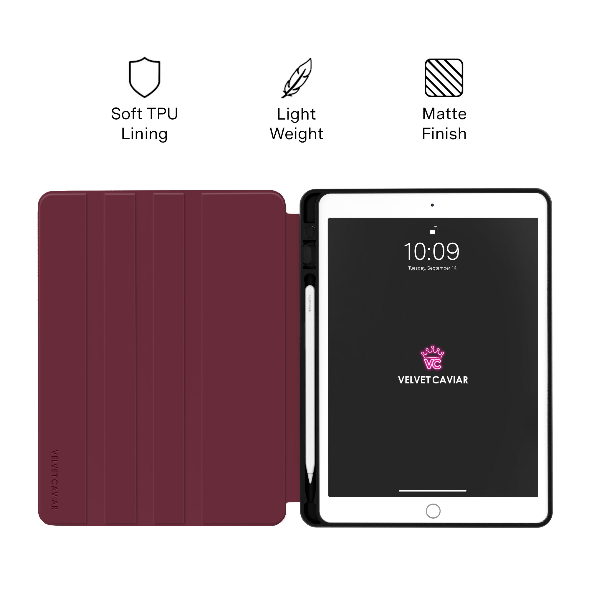 Burgundy 1990 iPad Case