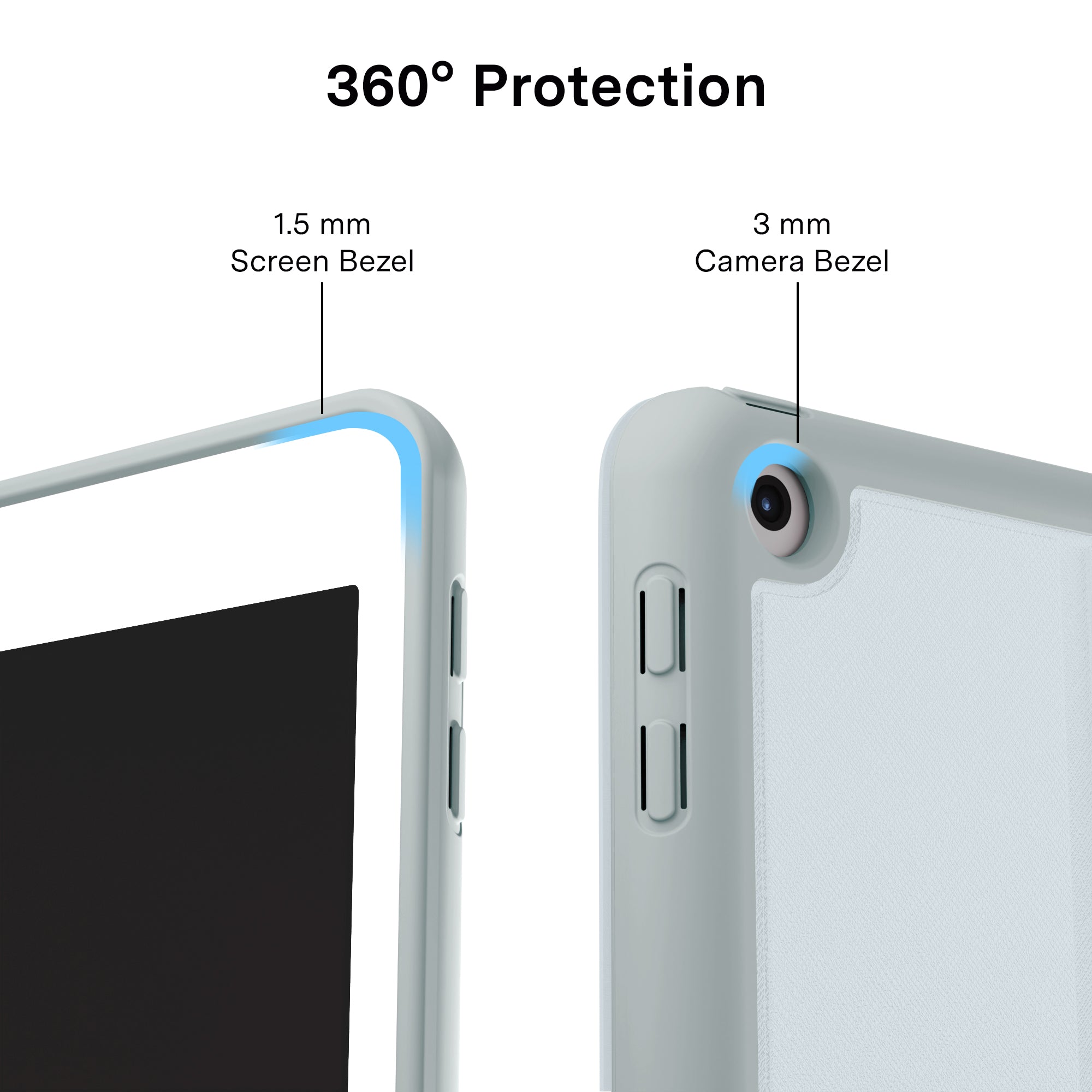 French Blue Floral iPad Case