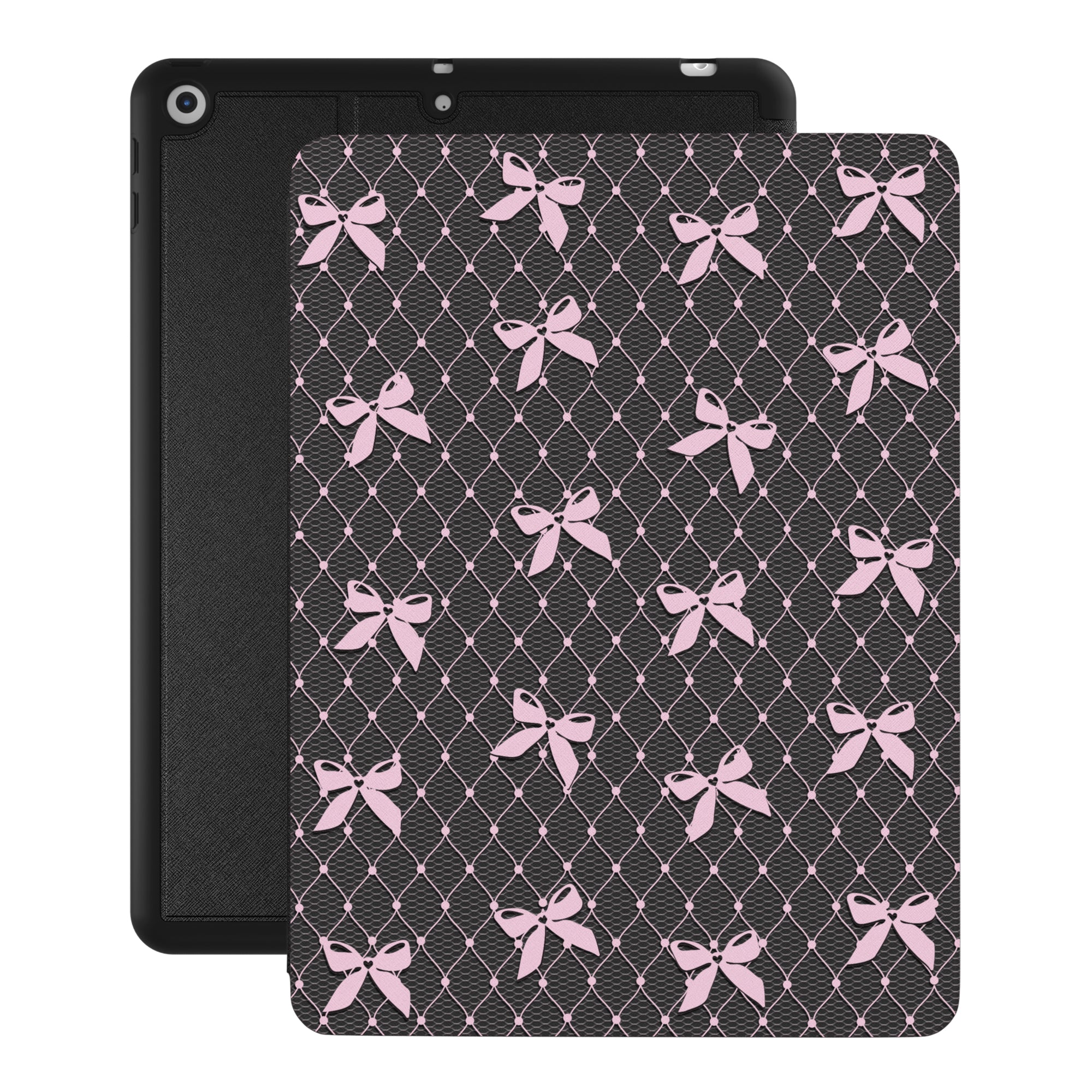 Lacy Pink Bows iPad Case