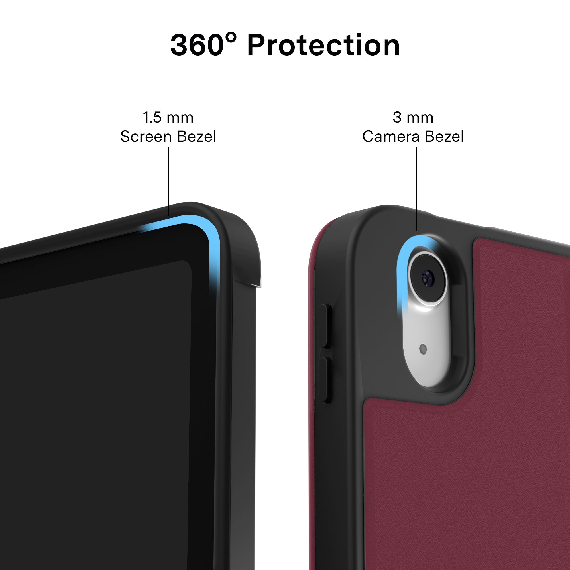 Burgundy 1990 iPad Case