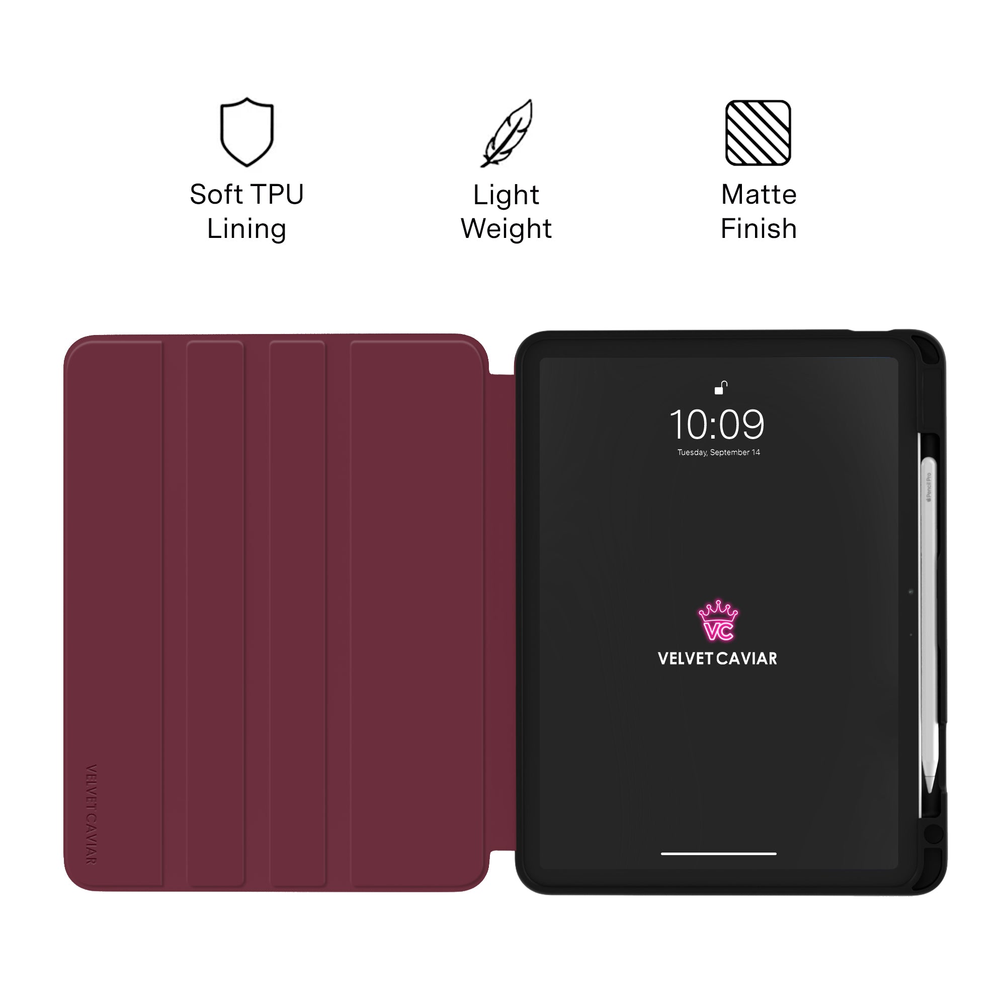 Burgundy 1990 iPad Case