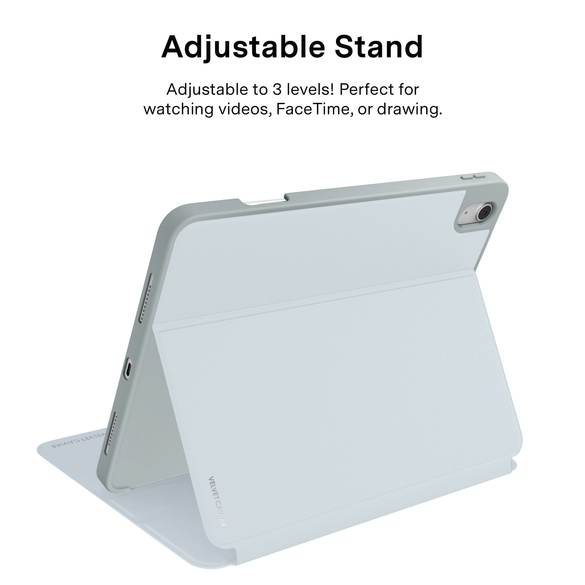 French Blue Floral iPad Case