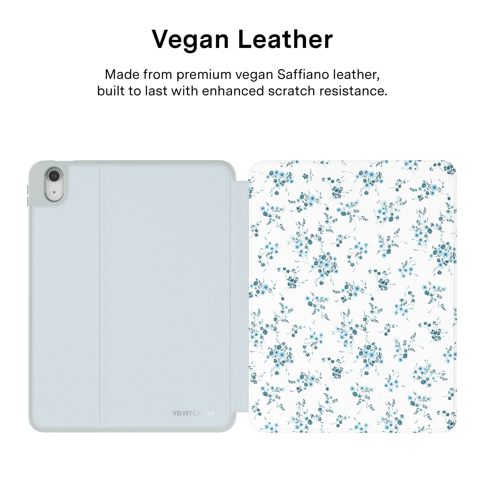 French Blue Floral iPad Case
