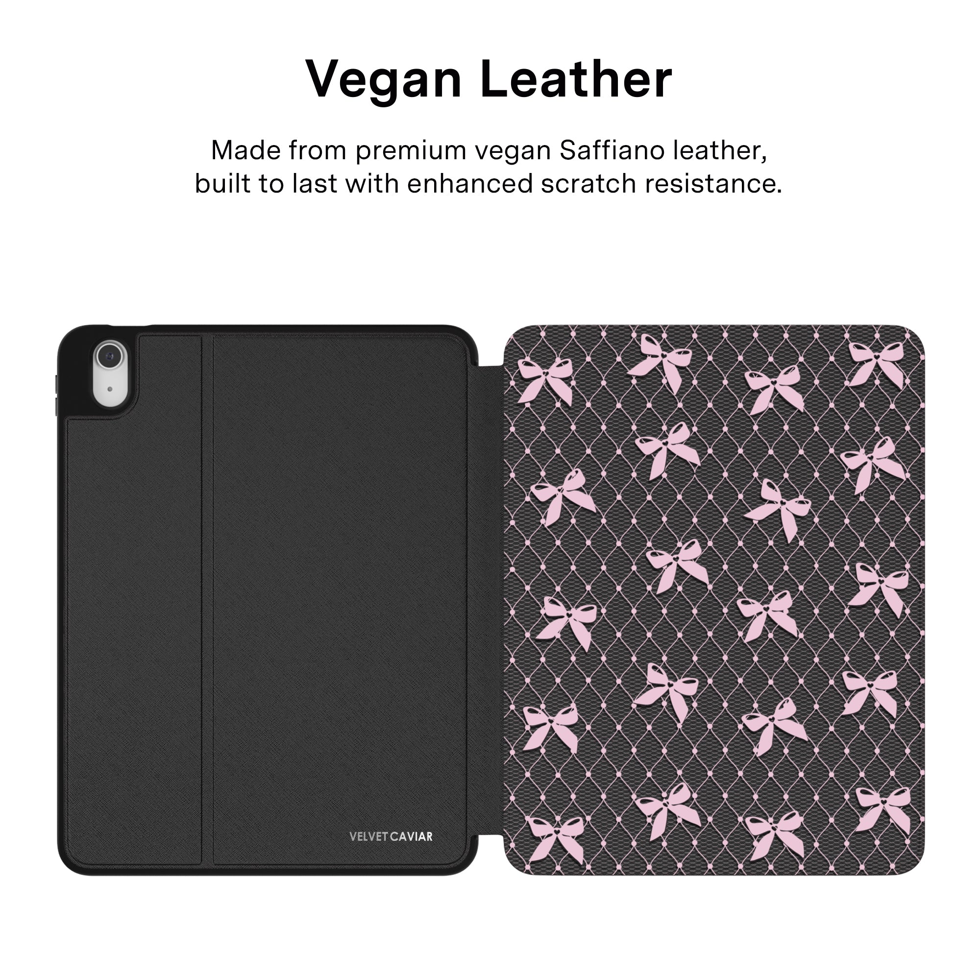 Lacy Pink Bows iPad Case