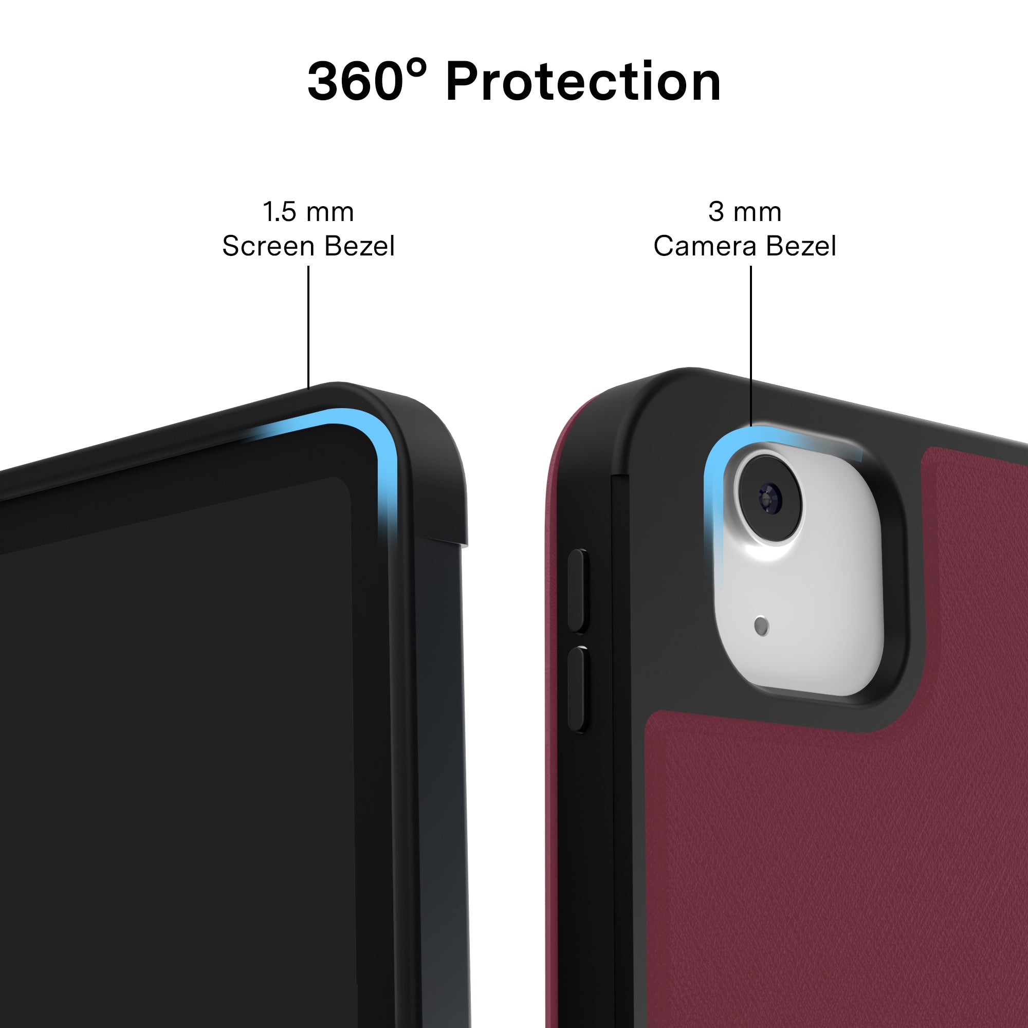 Burgundy 1990 iPad Case