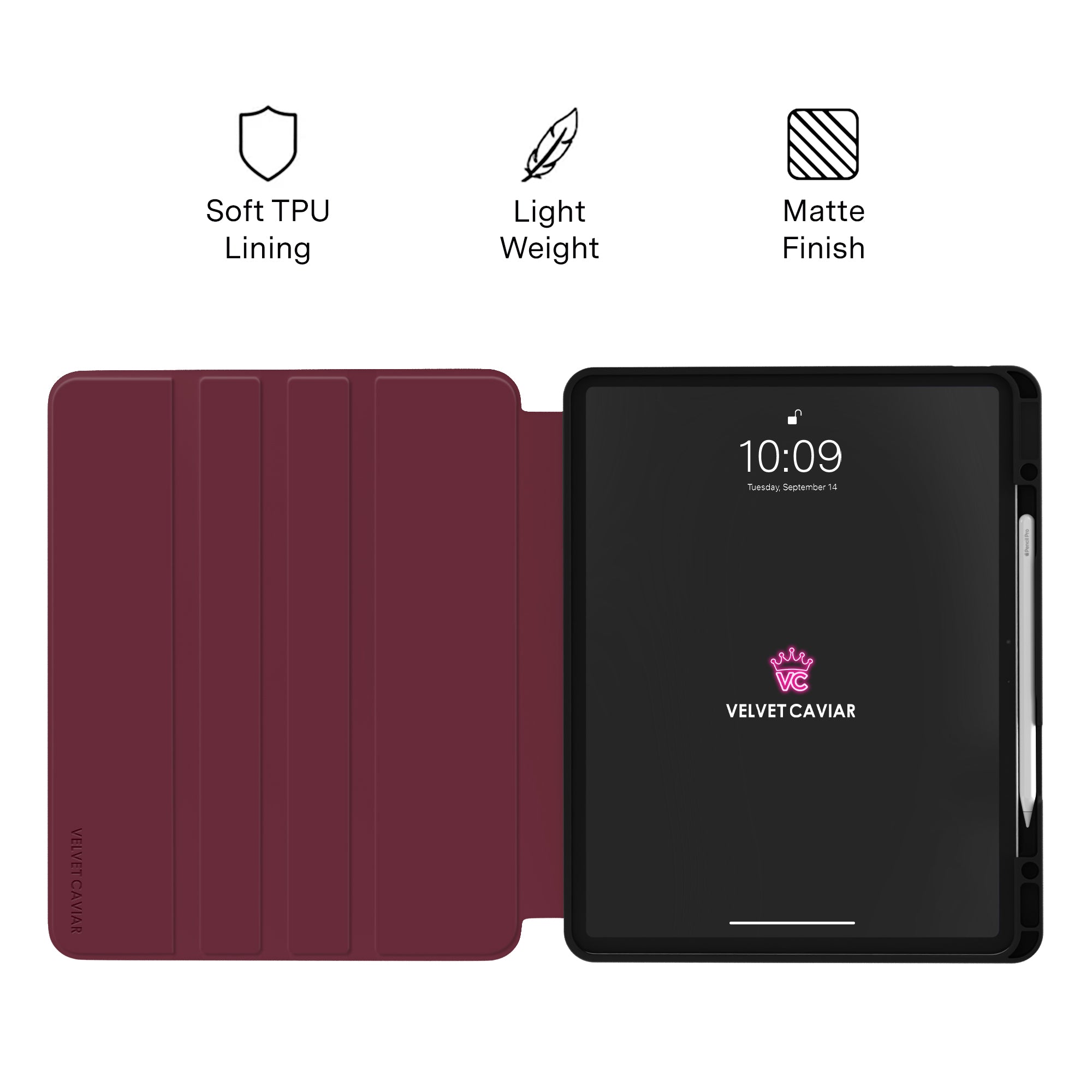 Burgundy 1990 iPad Case
