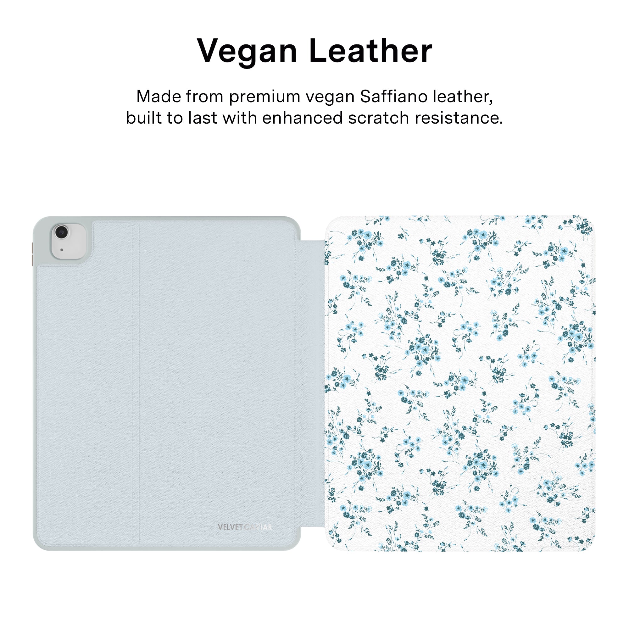 French Blue Floral iPad Case