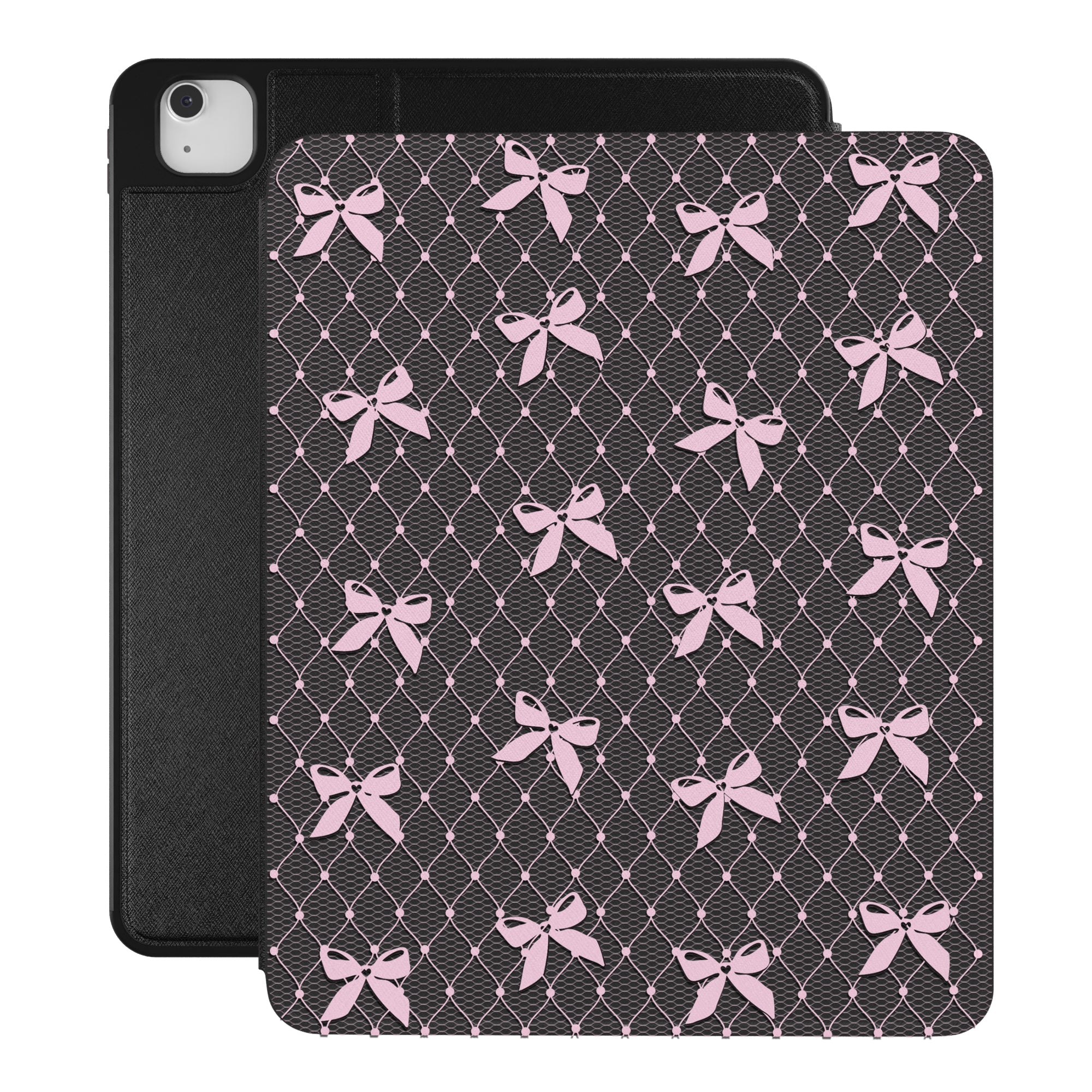 Lacy Pink Bows iPad Case