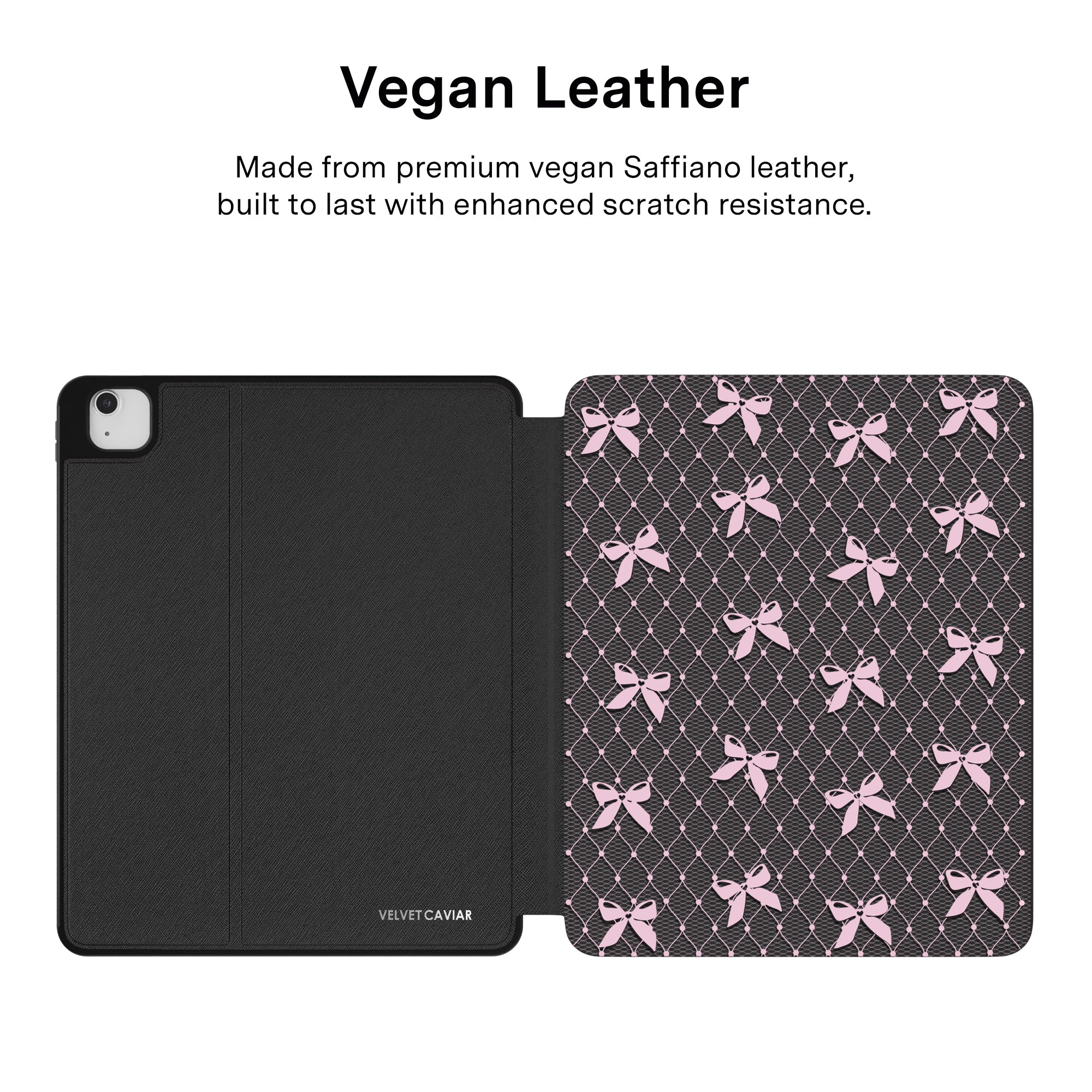 Lacy Pink Bows iPad Case