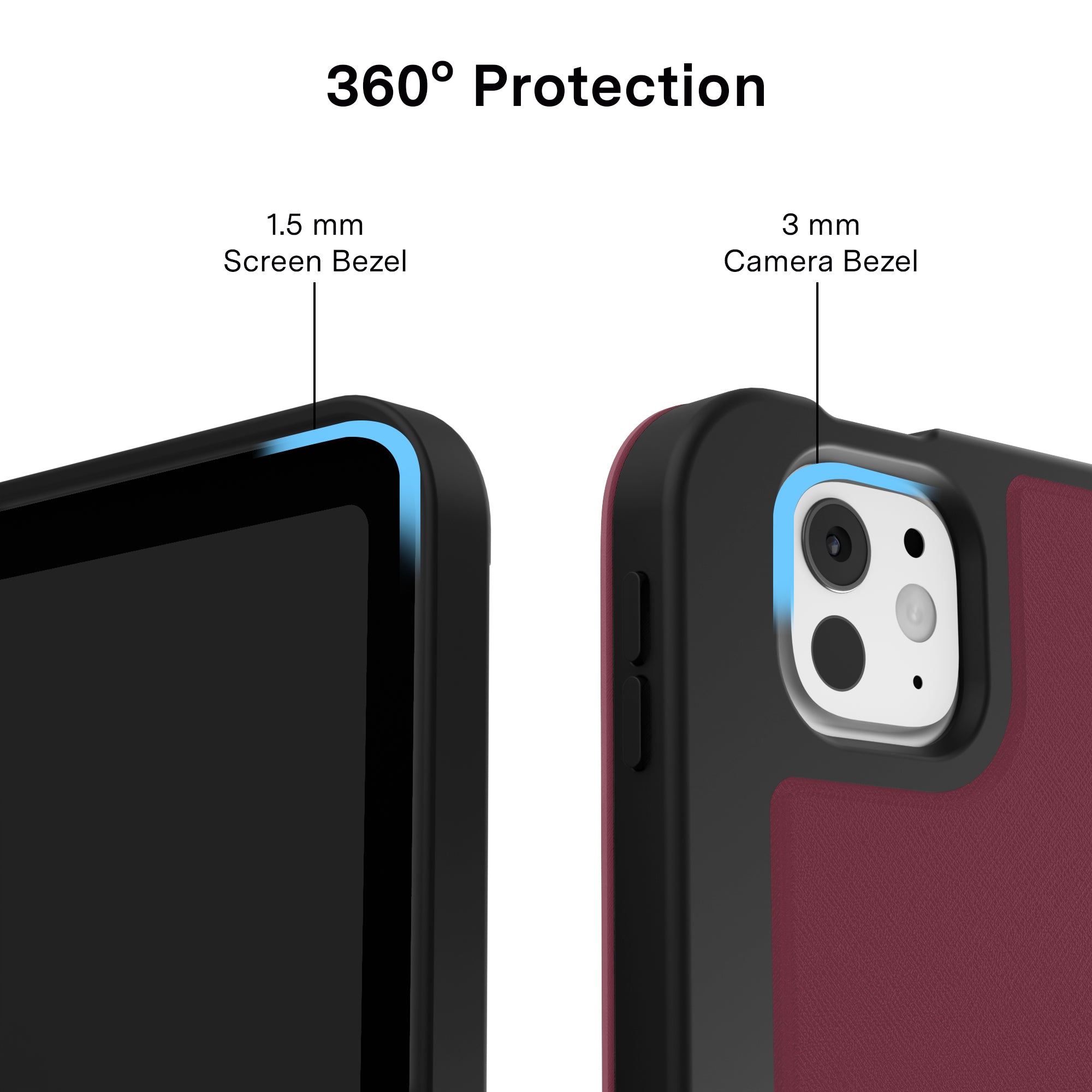 Burgundy 1990 iPad Case