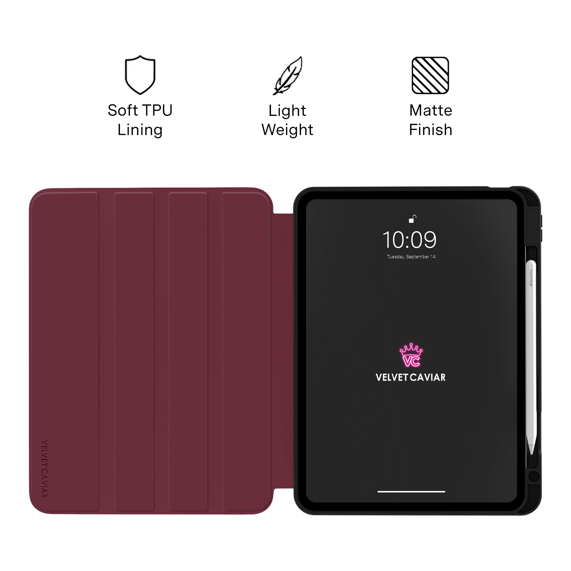 Burgundy 1990 iPad Case