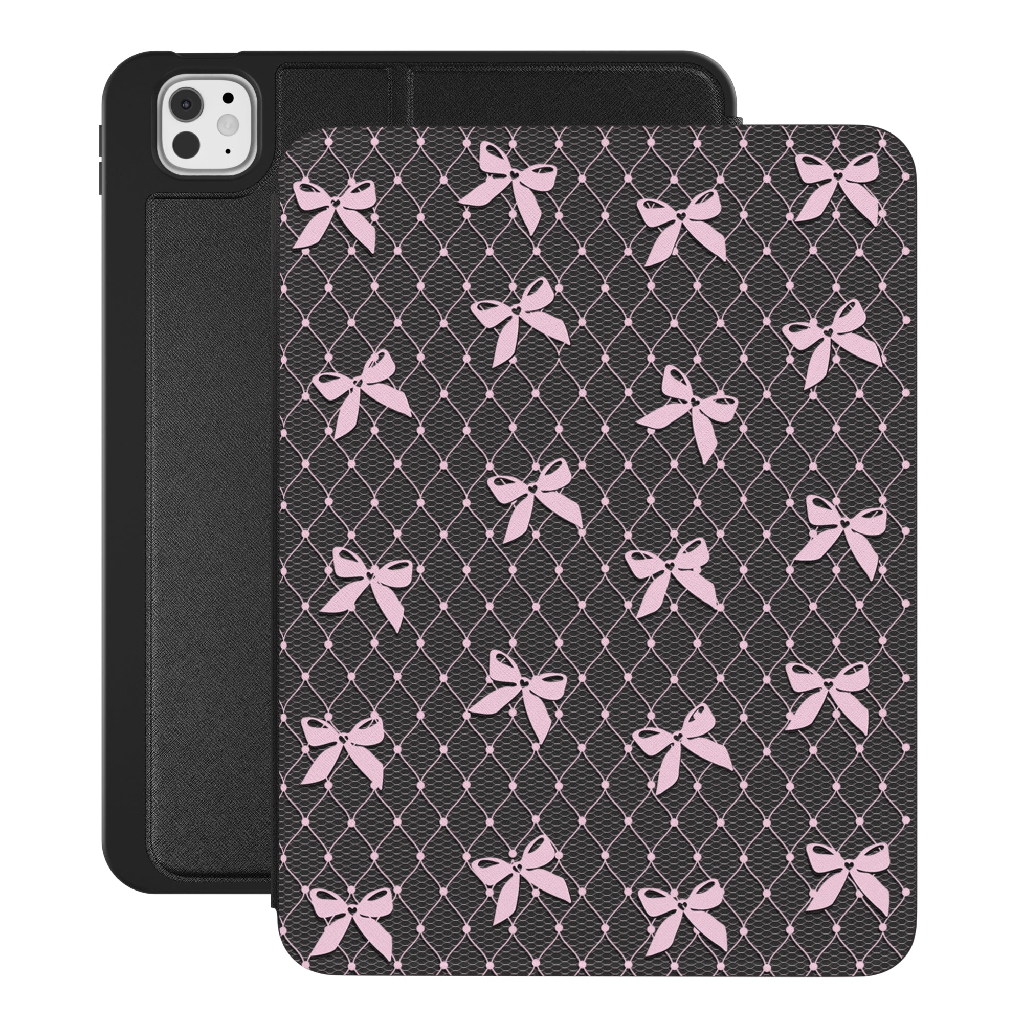 Lacy Pink Bows iPad Case
