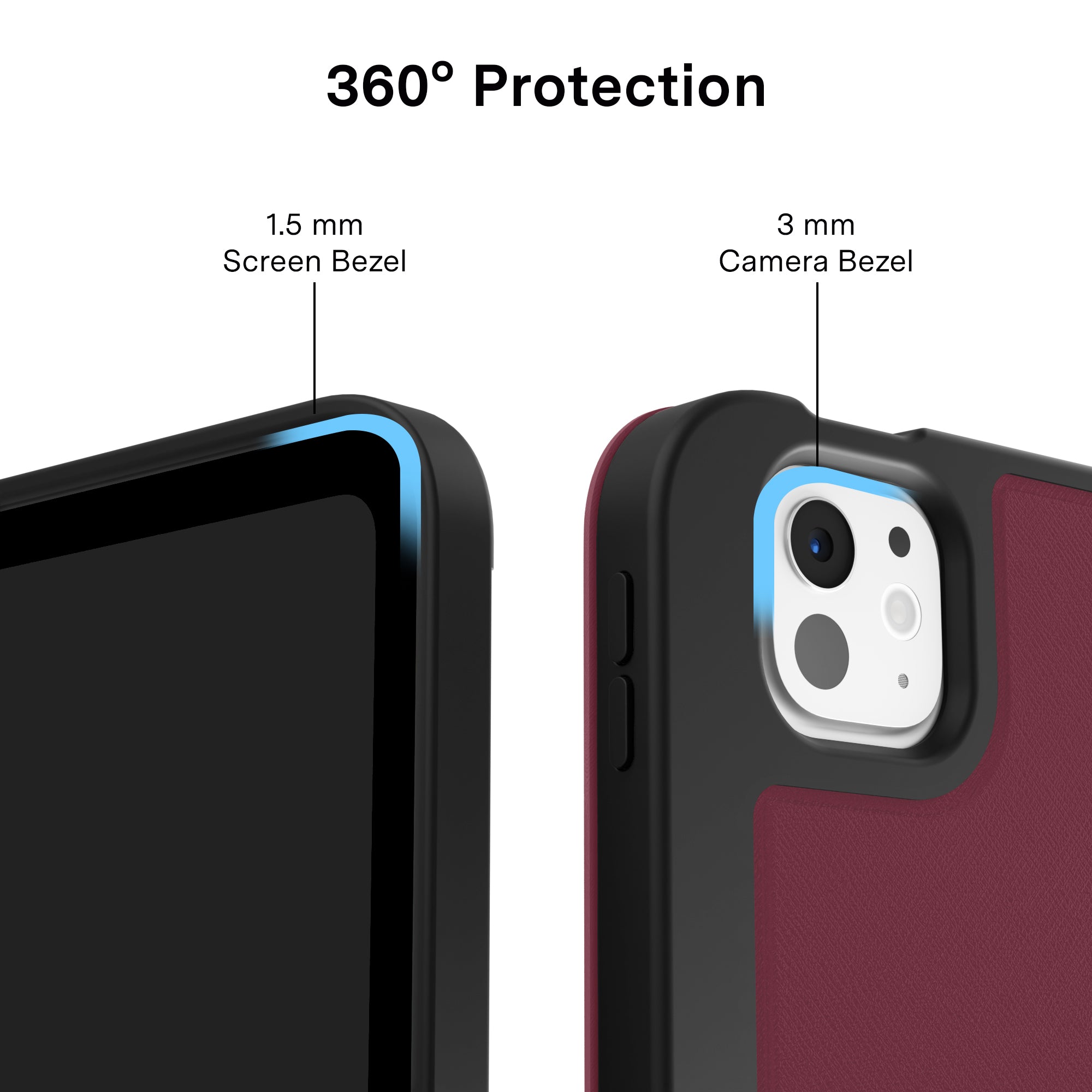 Burgundy 1990 iPad Case