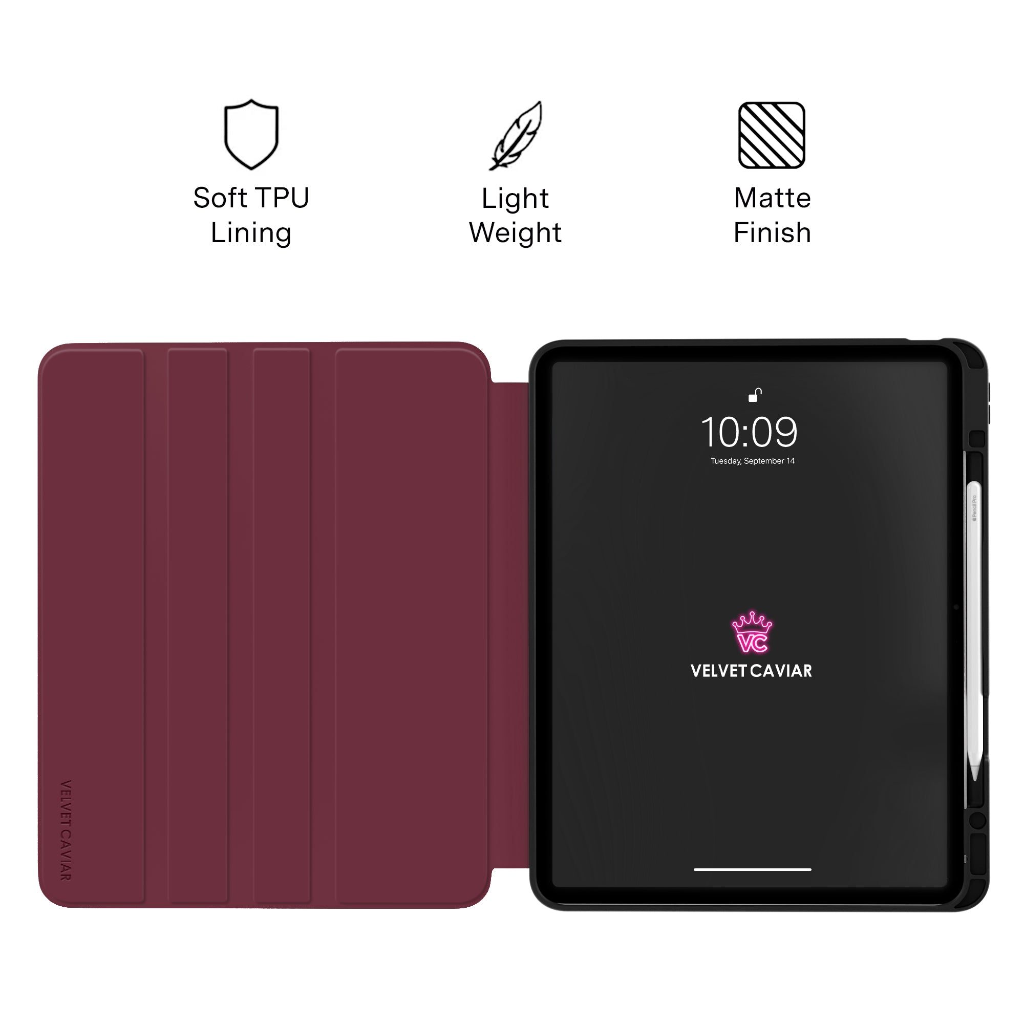 Burgundy 1990 iPad Case