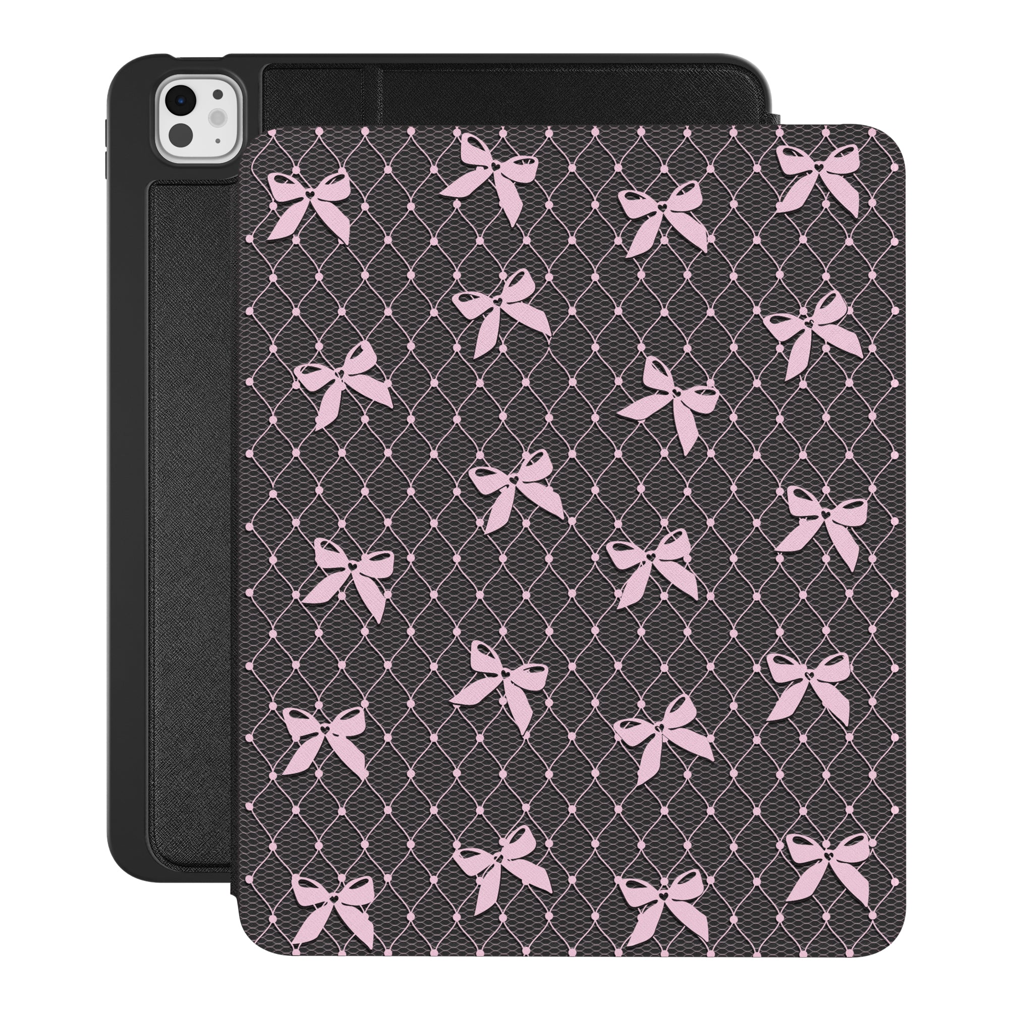Lacy Pink Bows iPad Case