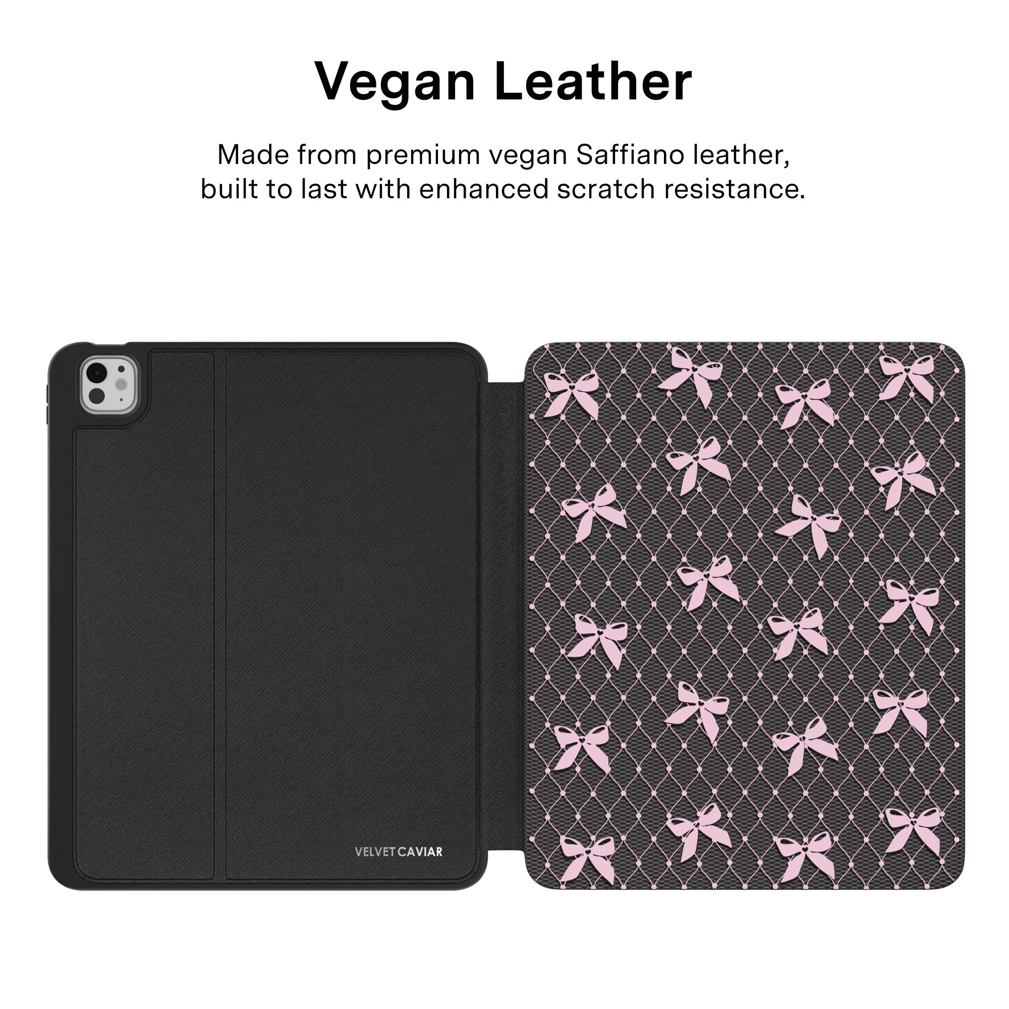 Lacy Pink Bows iPad Case