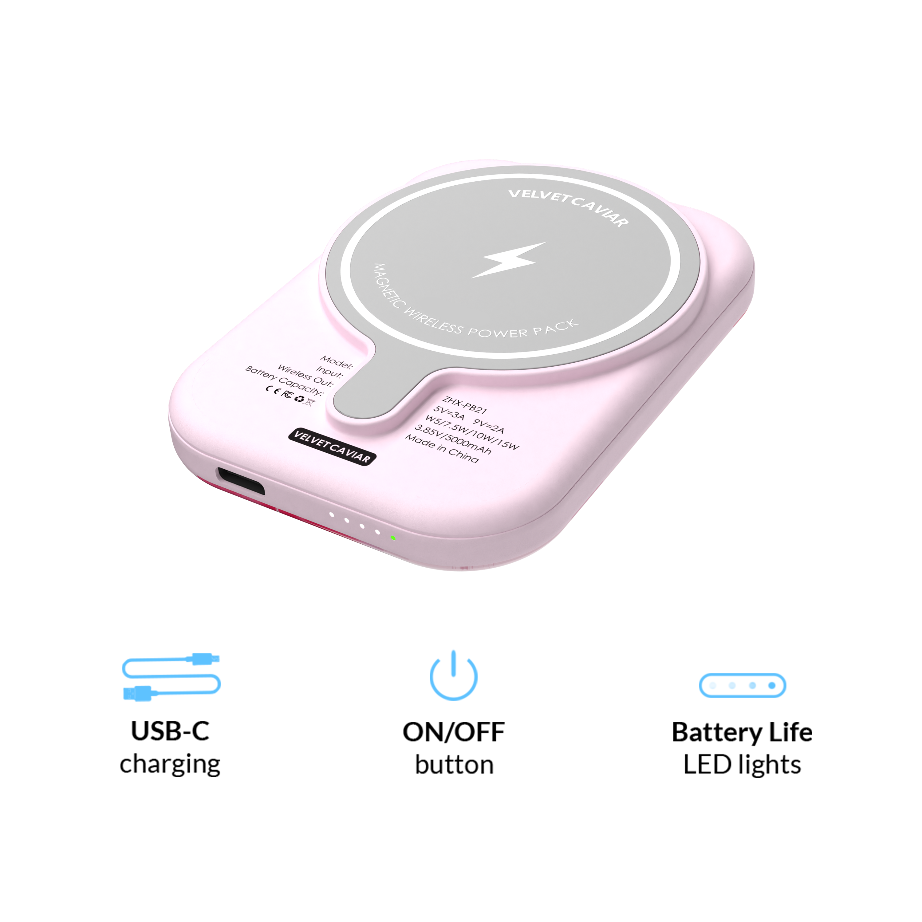 Cherry Blossom MagSafe Battery Power Pack