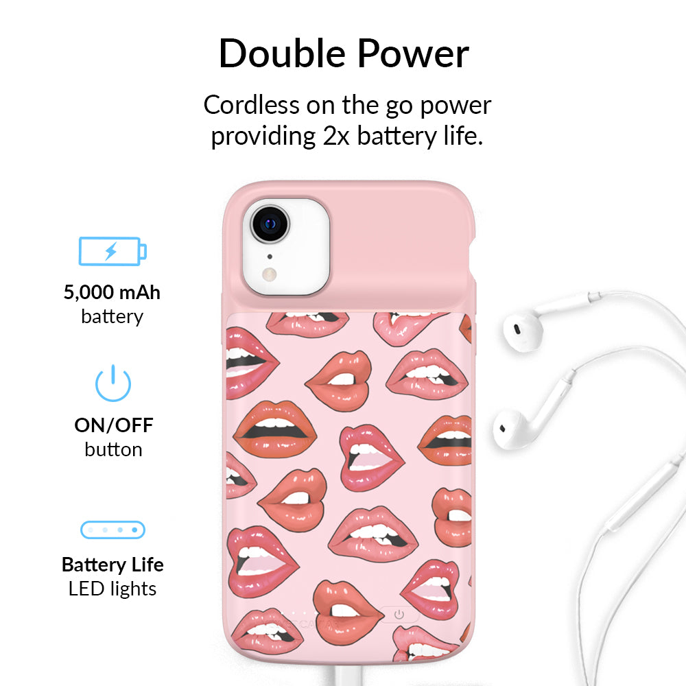 Nude Lips iPhone Charging Case
