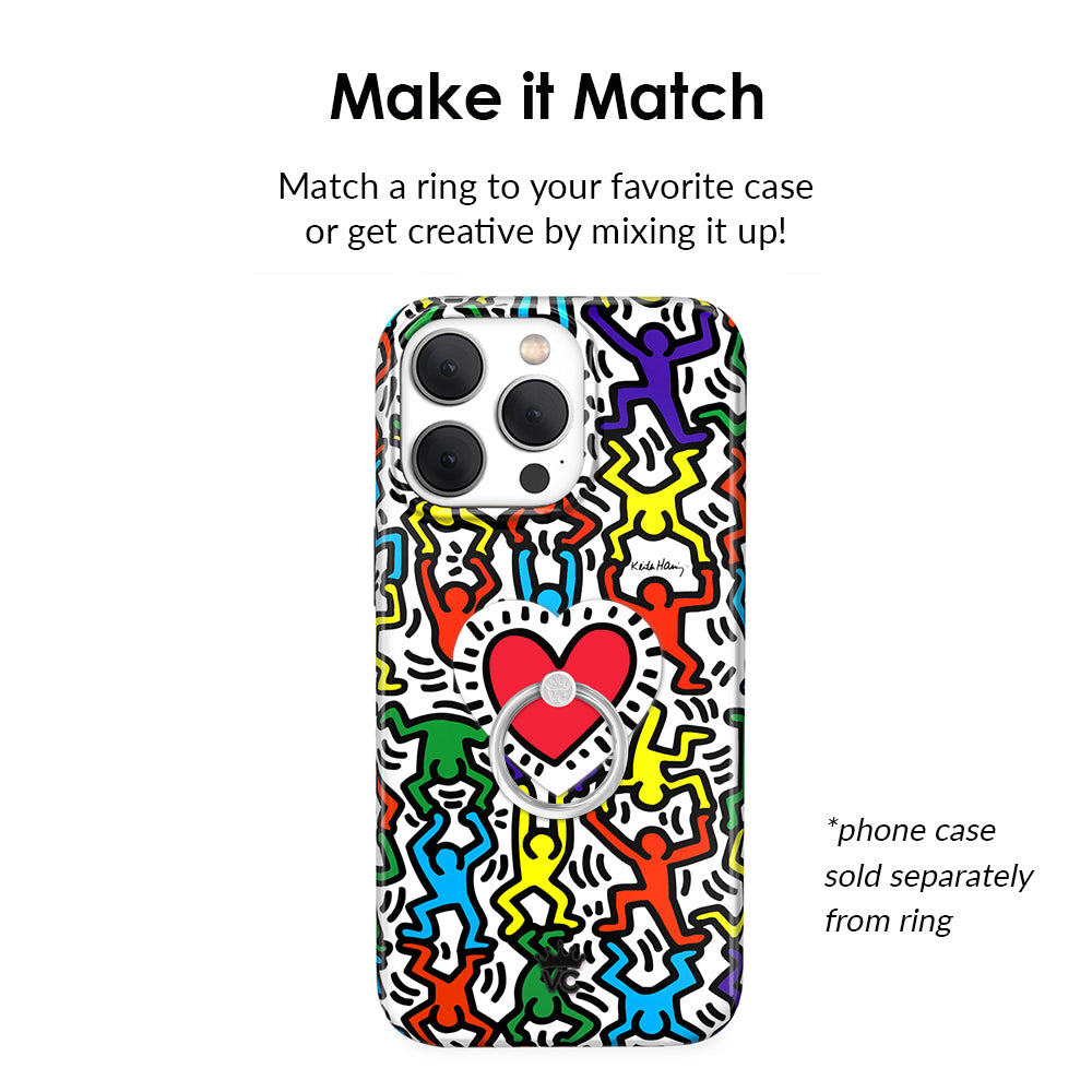 Keith Haring Red Heart Phone Ring