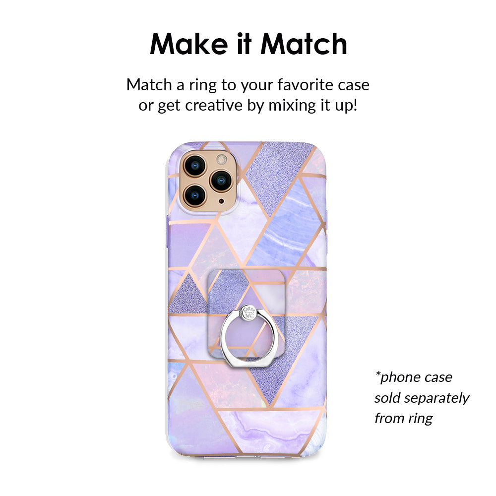 Purple Geometric Ring