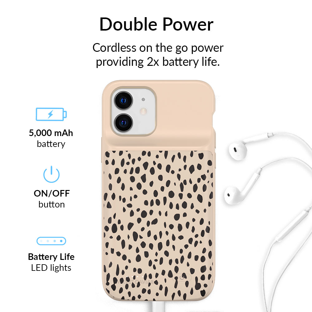 Spotted Cheetah iPhone Charging Case