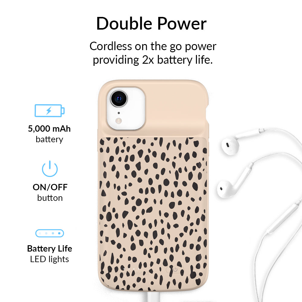 Spotted Cheetah iPhone Charging Case