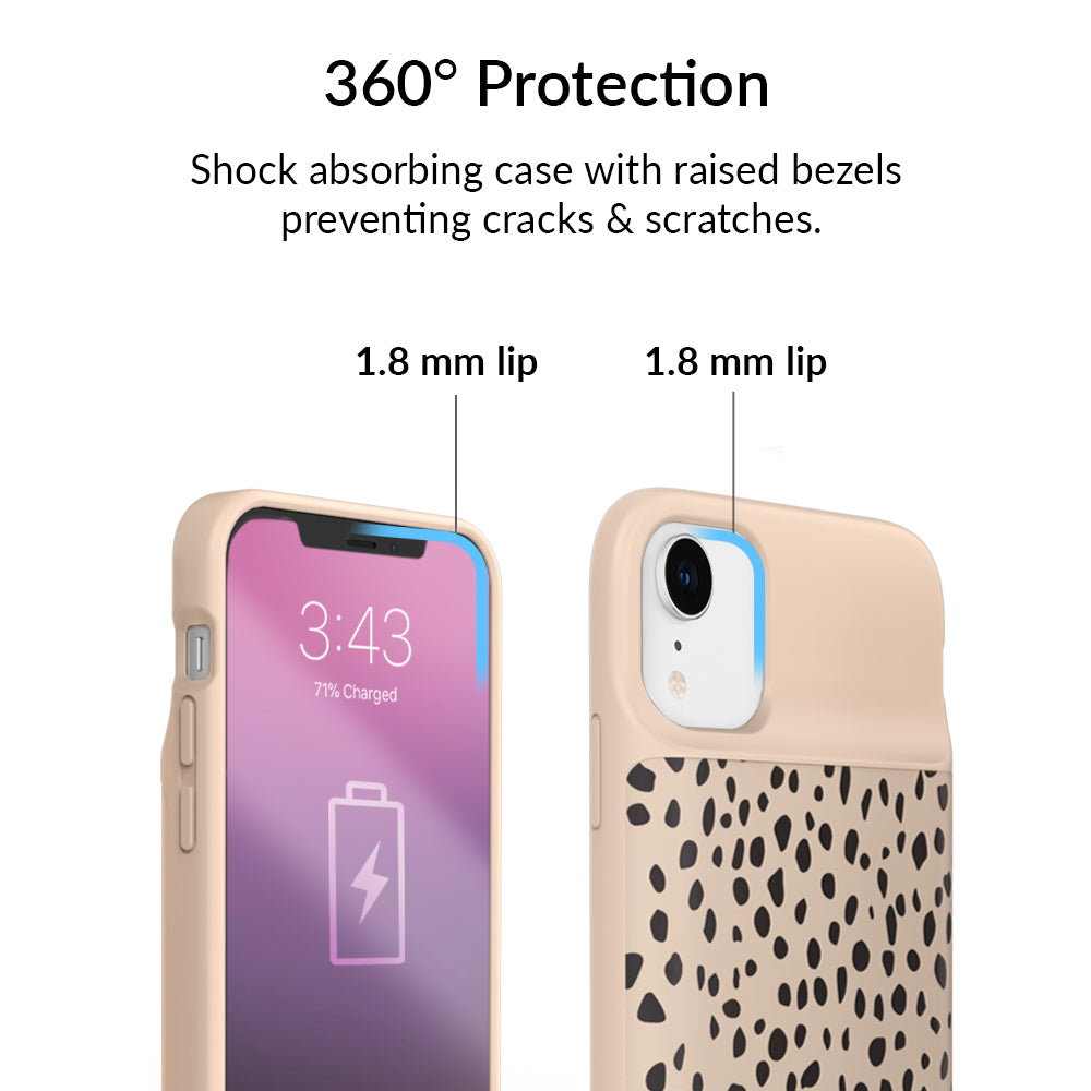 Spotted Cheetah iPhone Charging Case