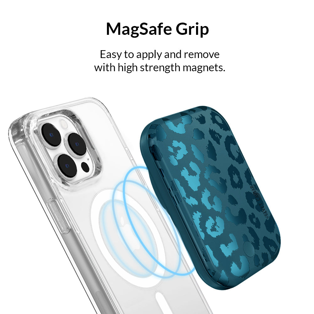 Metallic Navy Leopard MagSafe Battery Power Pack