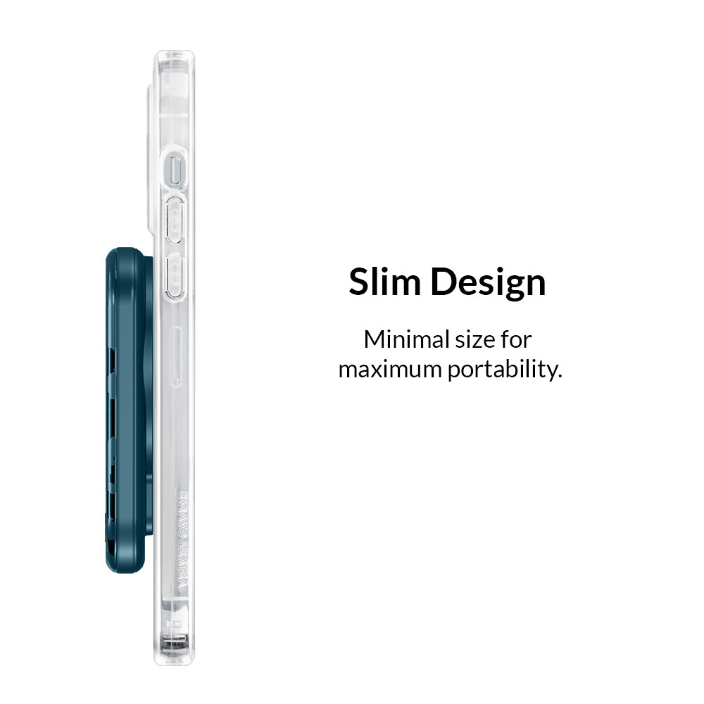 Metallic Navy Leopard MagSafe Battery Power Pack