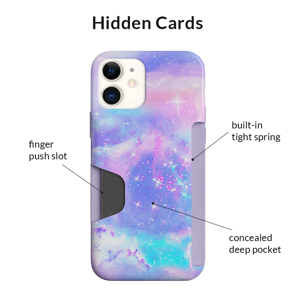 Pastel Galaxy iPhone Wallet Case