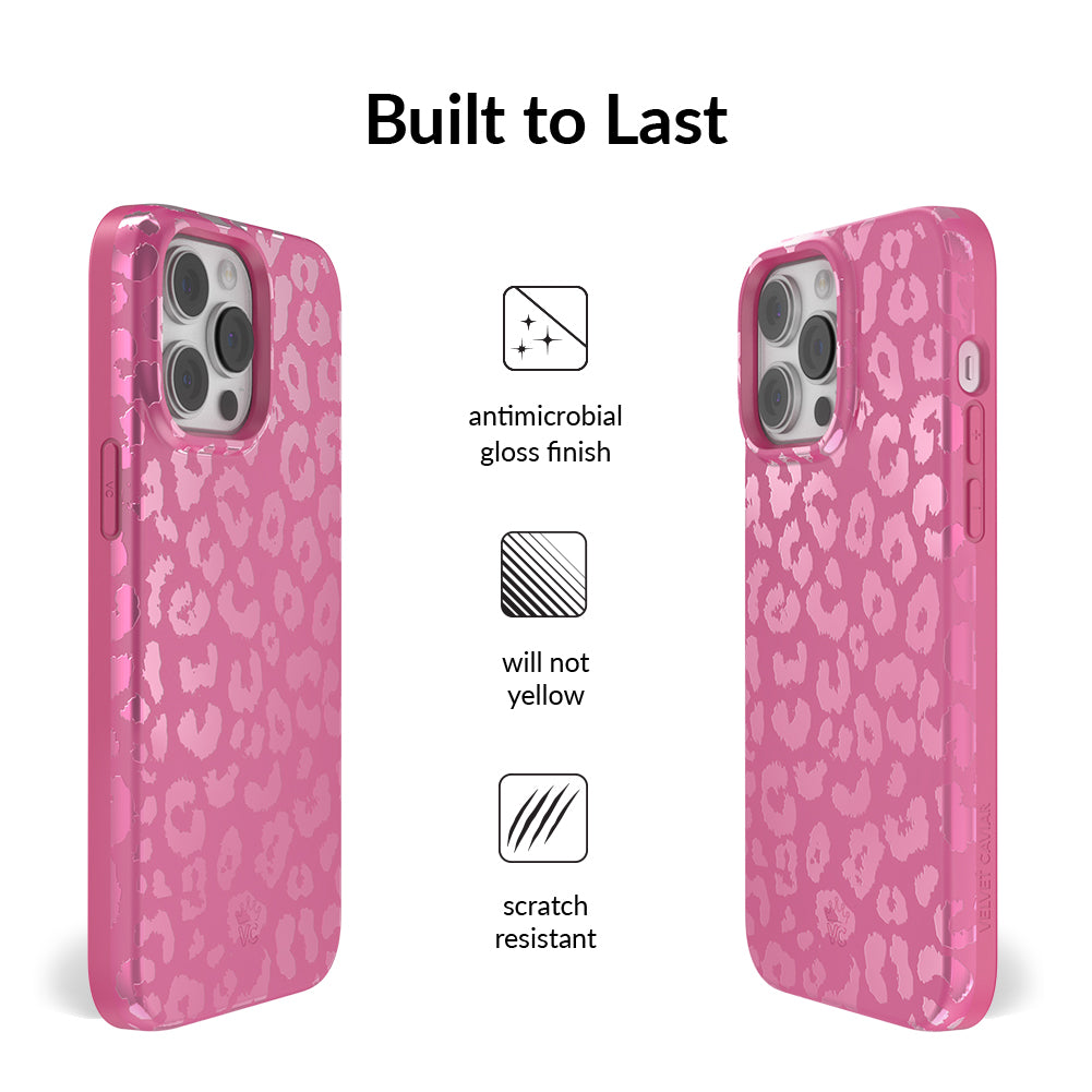 Pink Ruby Leopard iPhone Case