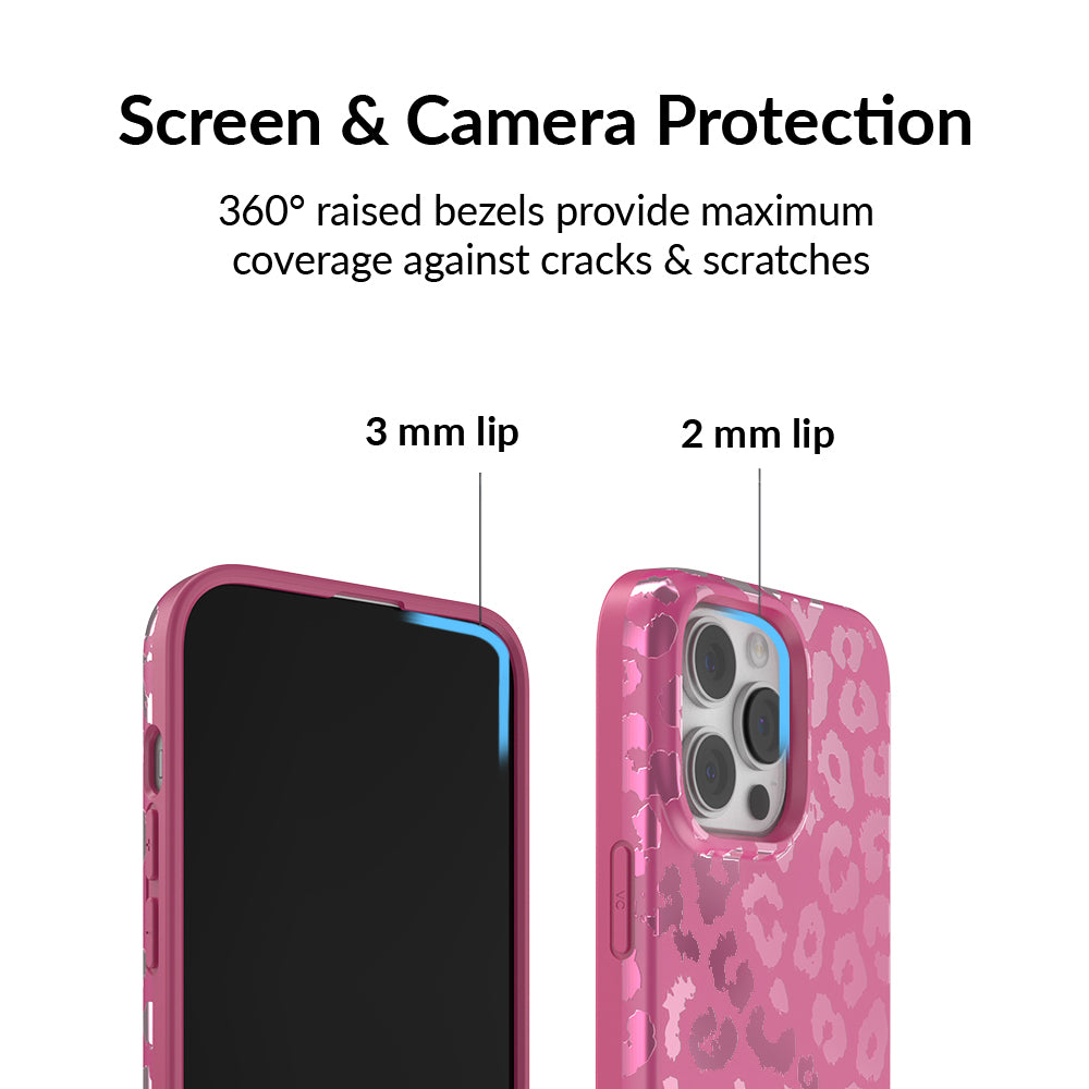 Pink Ruby Leopard iPhone Case