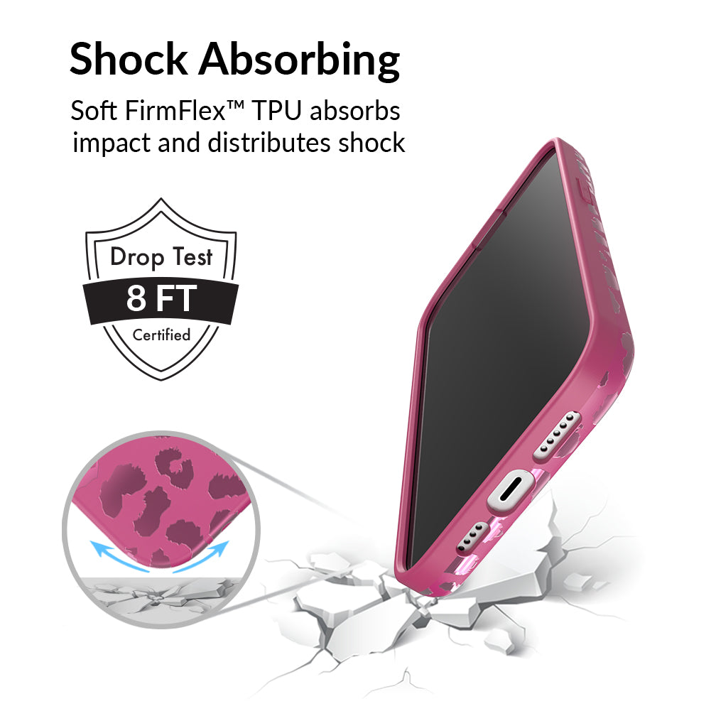 Pink Ruby Leopard iPhone Case