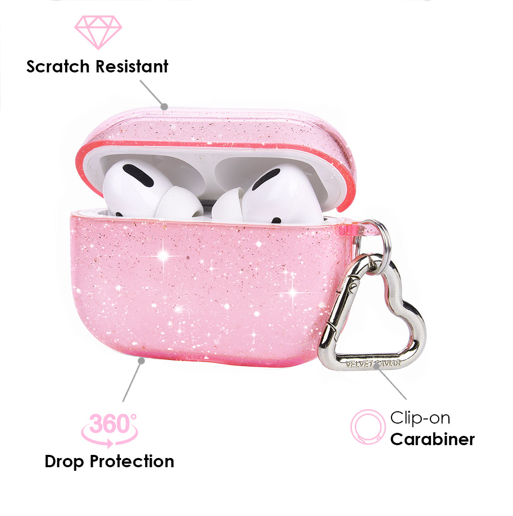 Pink Stardust Glitter AirPod Case