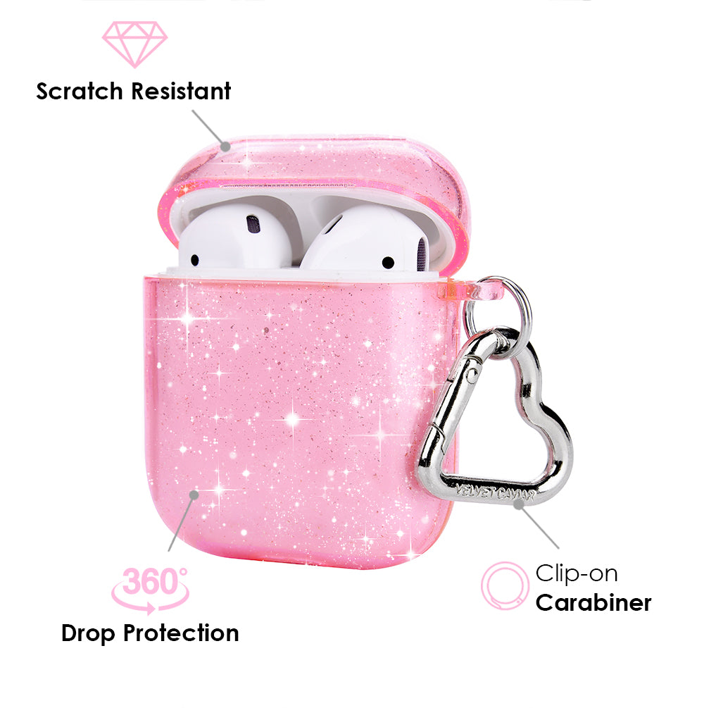 Pink Stardust Glitter AirPod Case